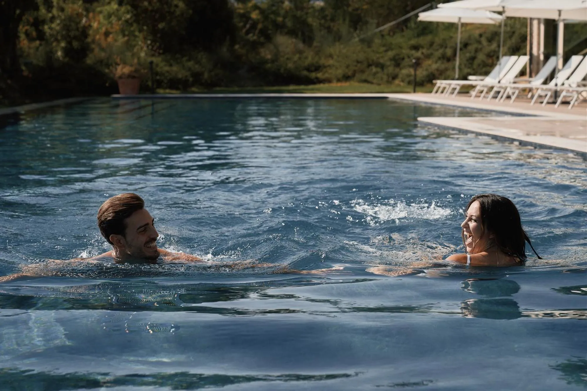 Pool view in Borgo Lanciano