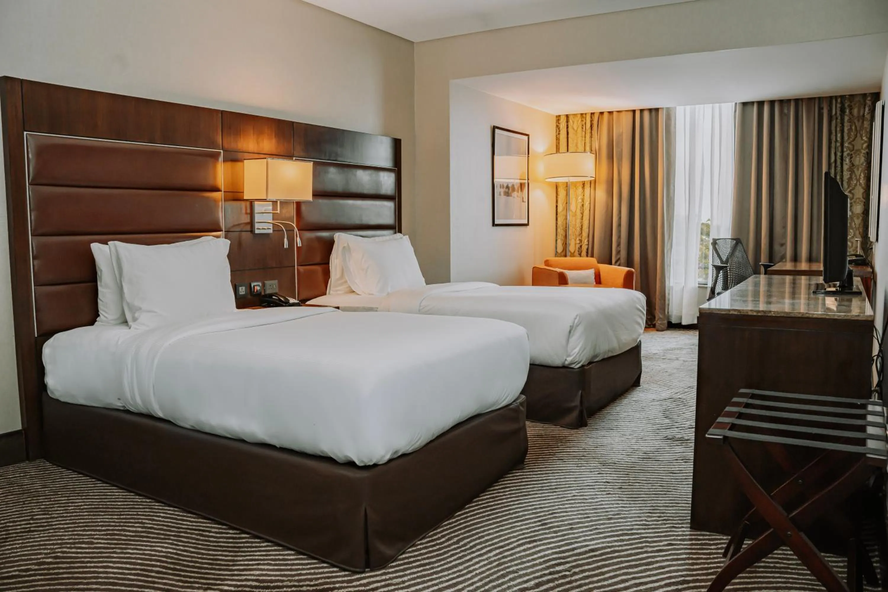 Bedroom, Bed in Hilton Garden Inn, Trivandrum