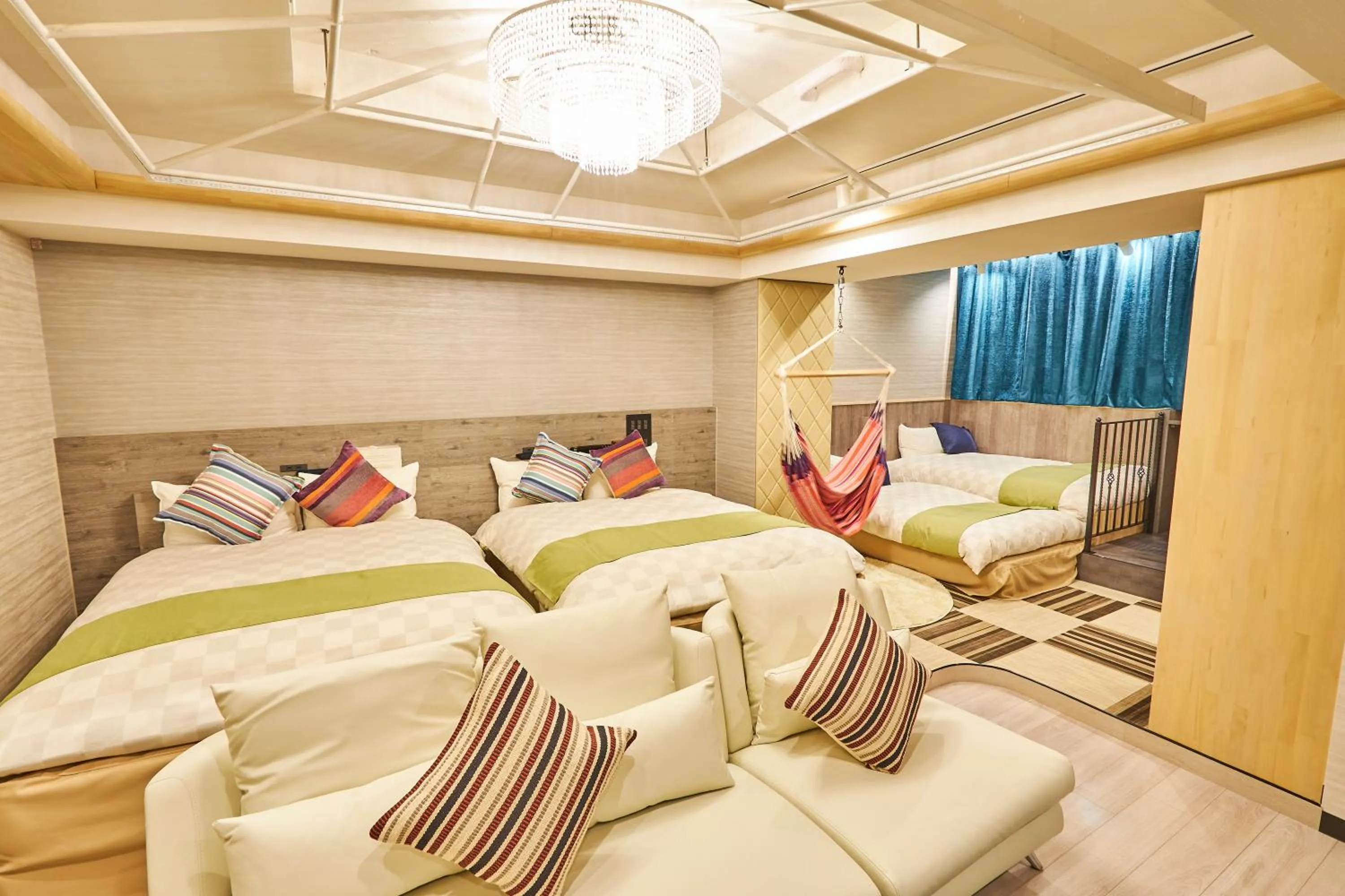 Bed in Hotel BaliAn Resort Shinjuku Glamping