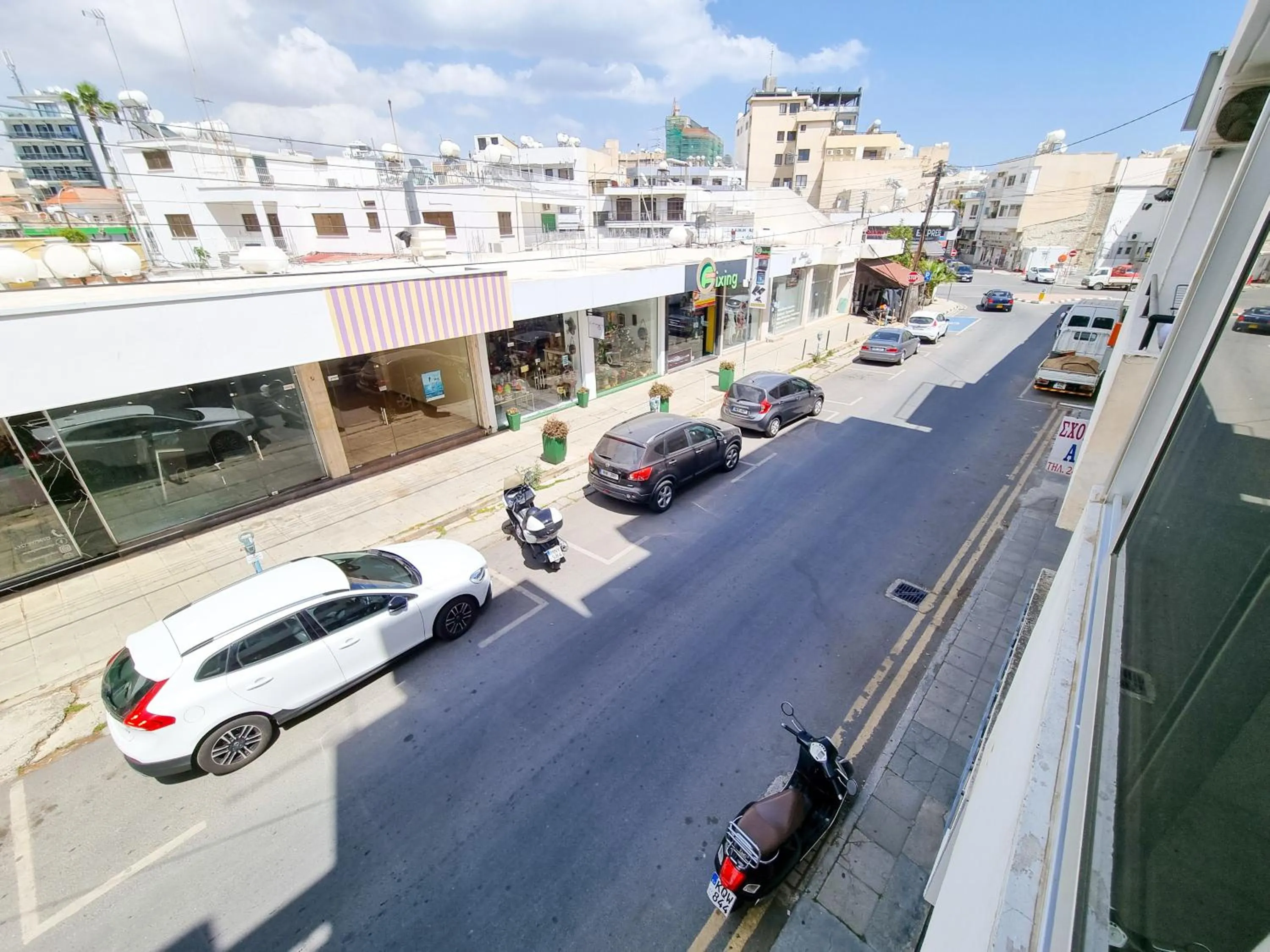 Street view in Cheer Up City Apartment, Near to the Finikoudes Beach