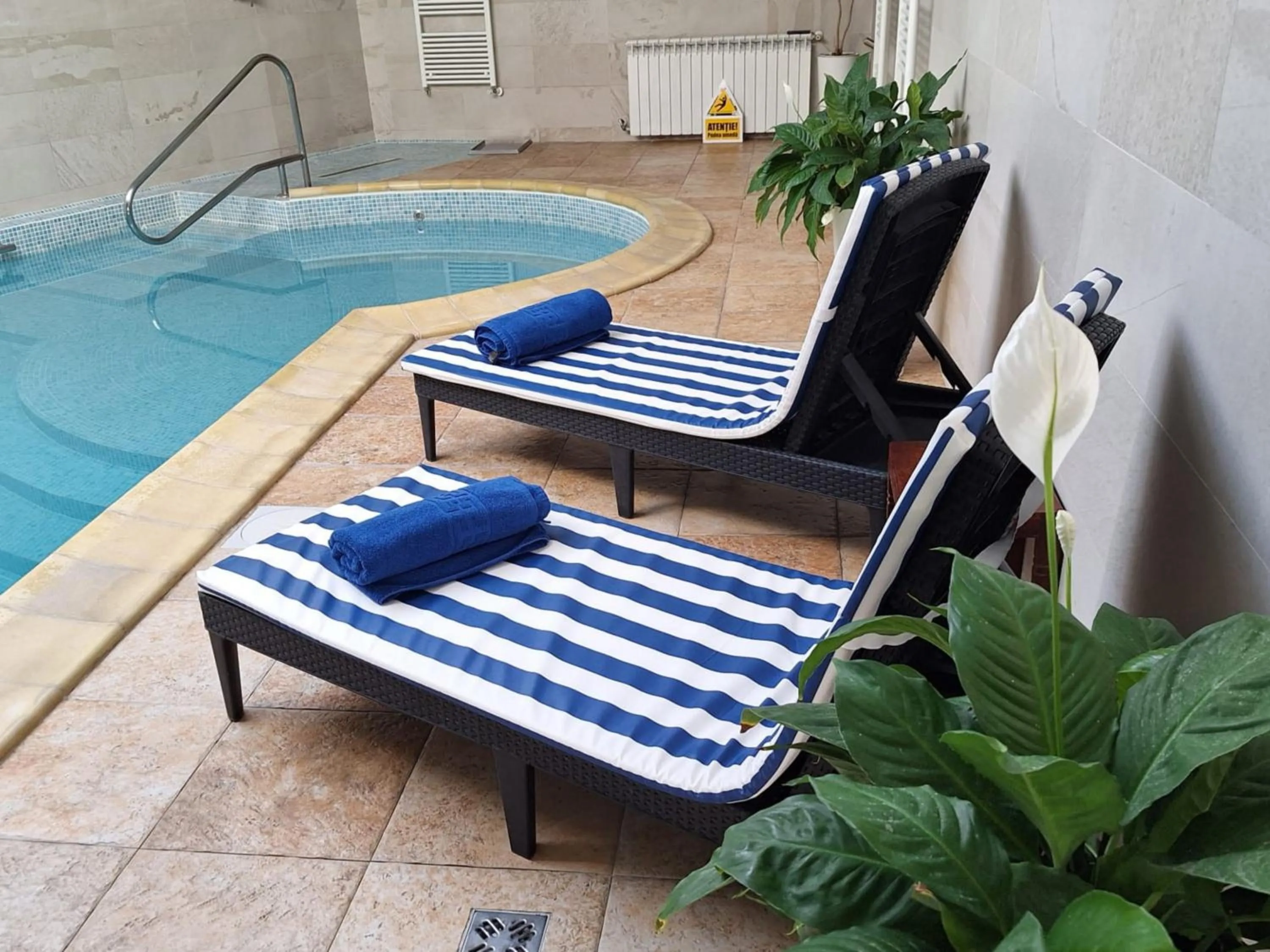 Swimming pool in Hotel Carpați