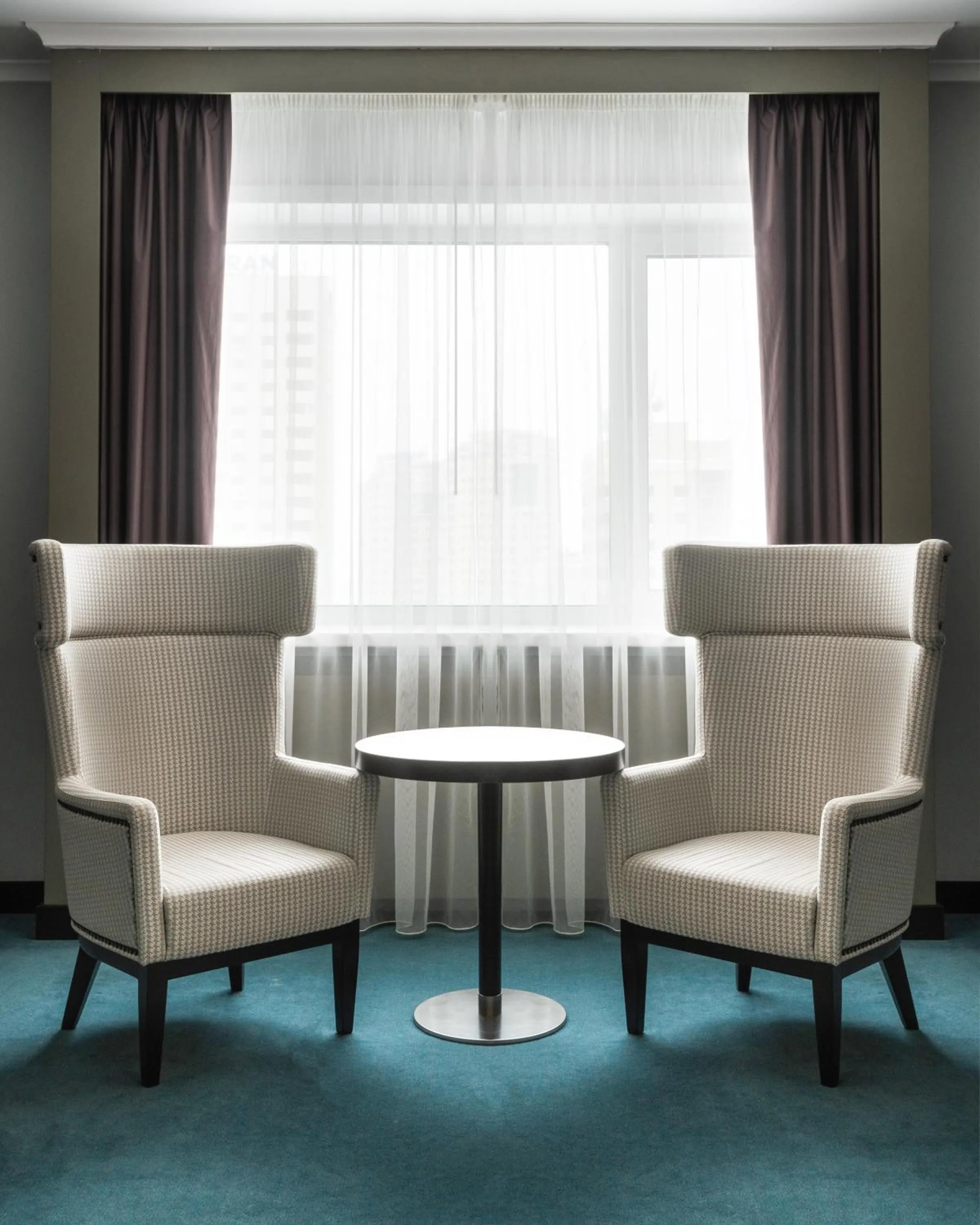 Seating area in Radisson Hotel Astana