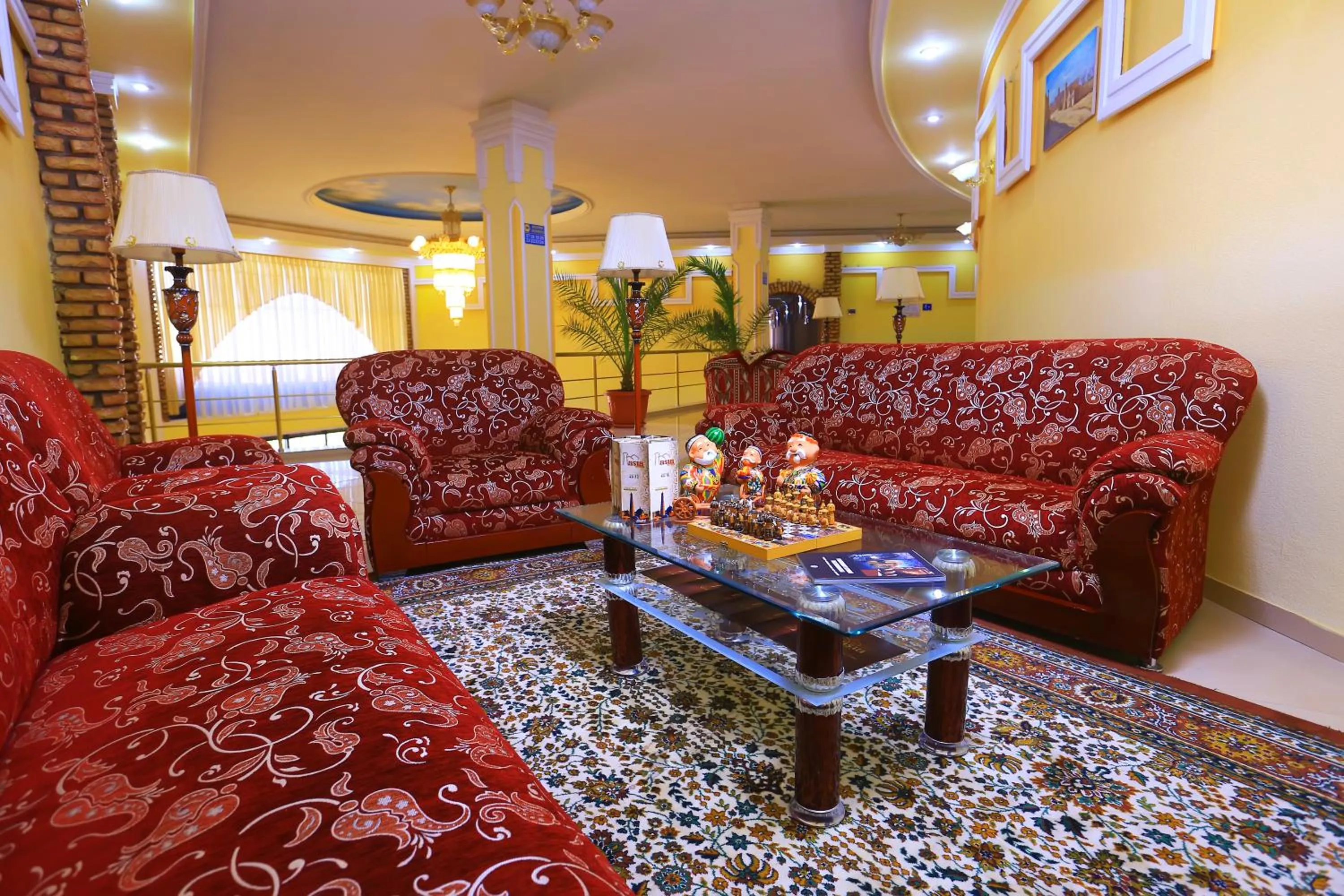 Seating area in Hotel Asia Khiva