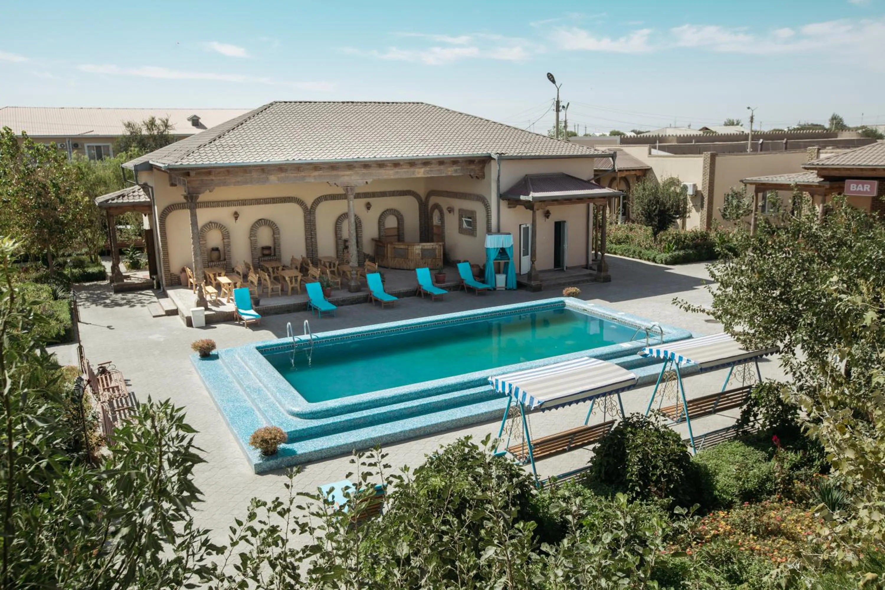 Swimming pool in Hotel Asia Khiva