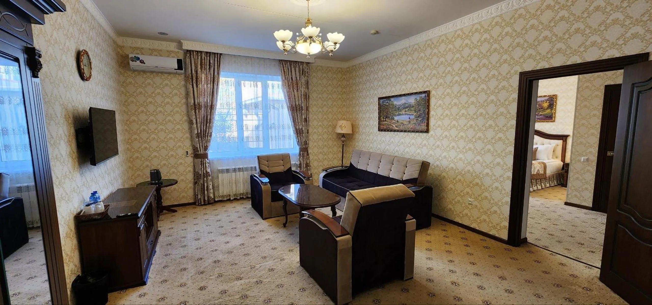 Bed in Hotel Asia Khiva