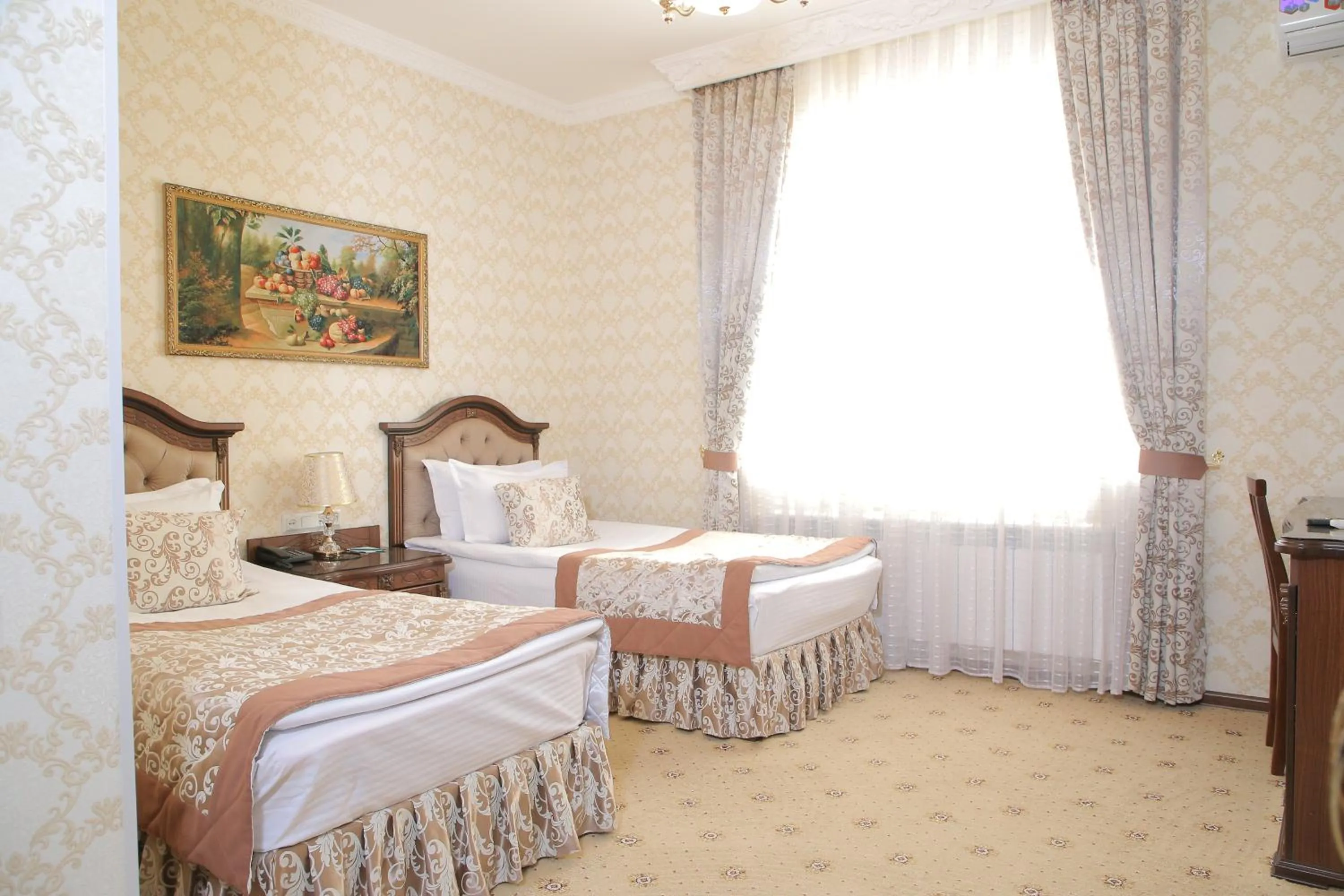 Bed in Hotel Asia Khiva