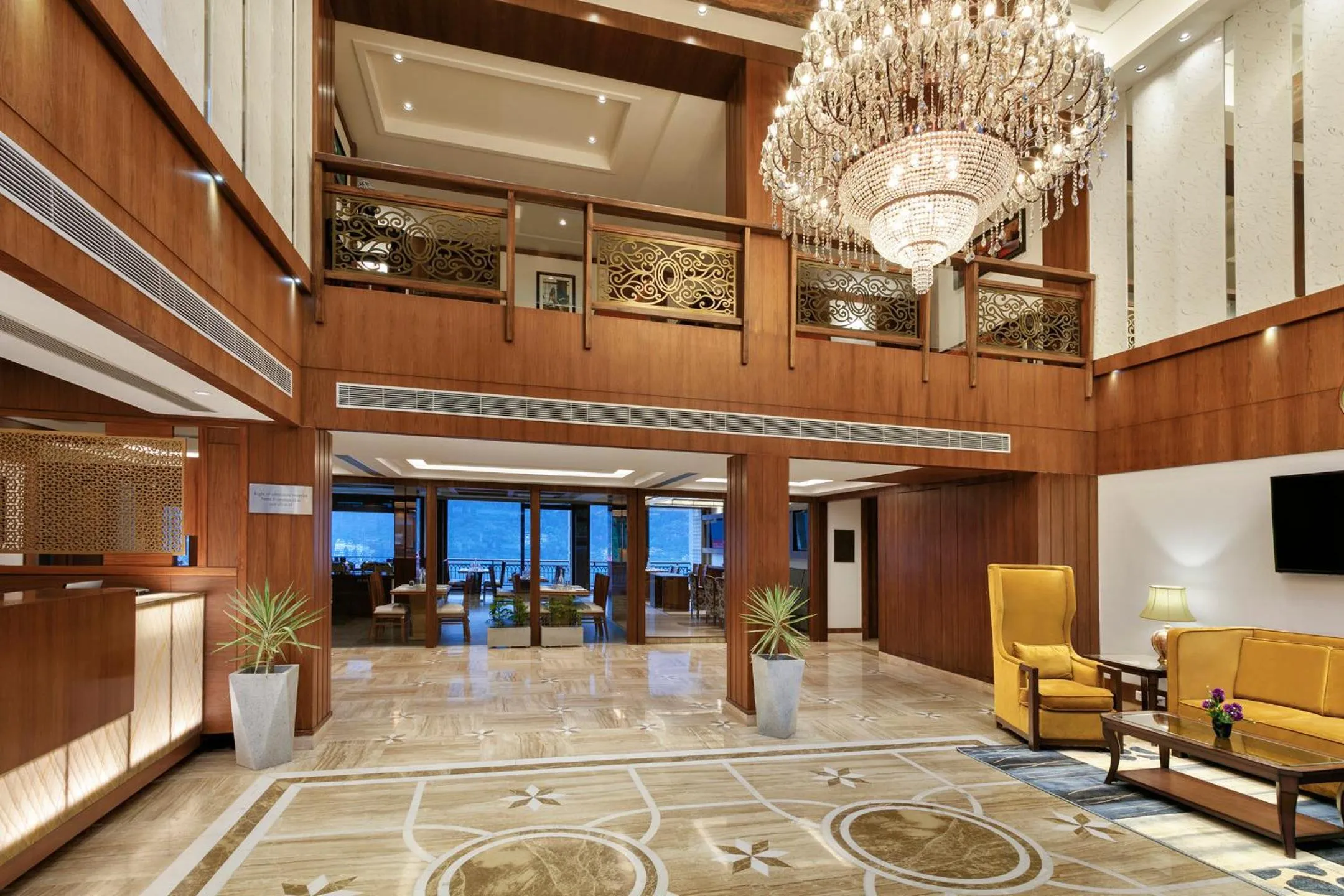 Lobby or reception in The Orchid Manali - a Boutique Hotel