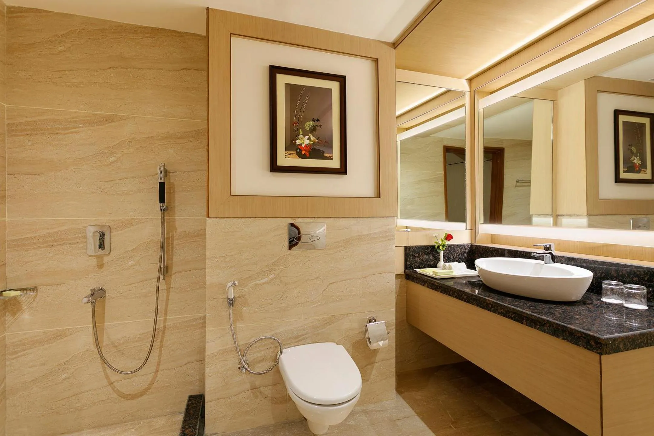 Shower in The Orchid Manali - a Boutique Hotel