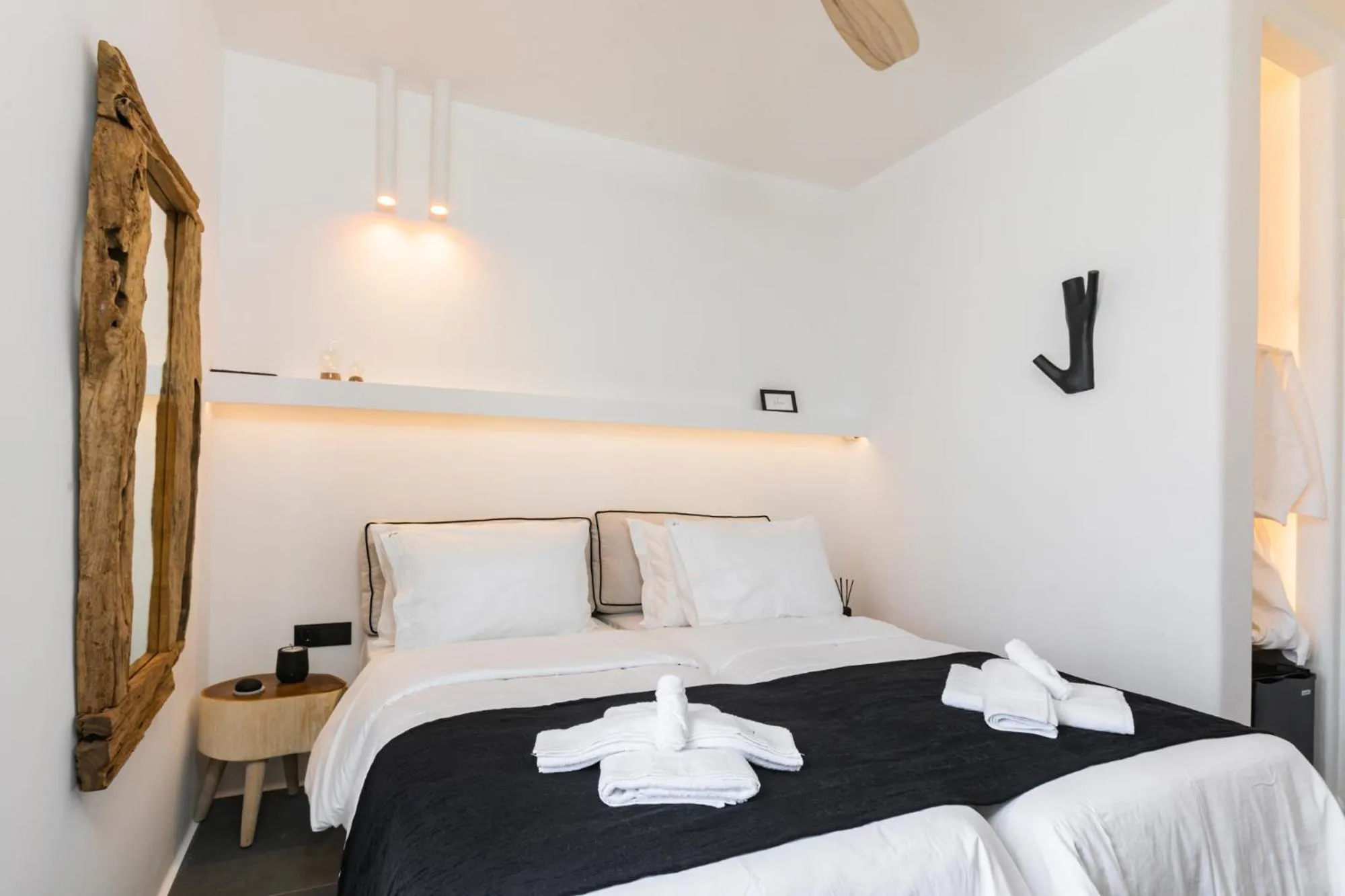 Bed in She Mykonos - Luxury Apartments