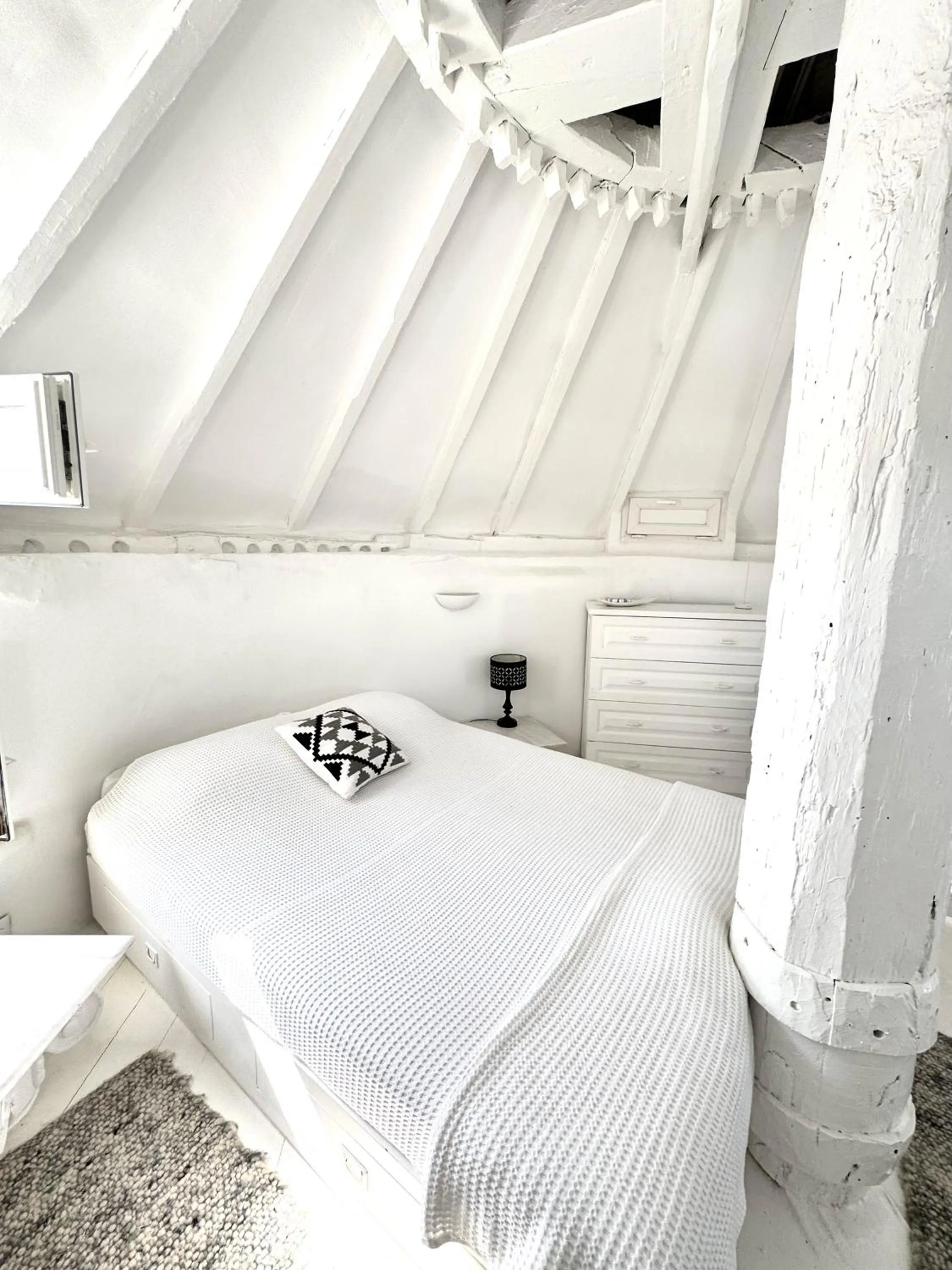 Bed in She Mykonos - Luxury Apartments