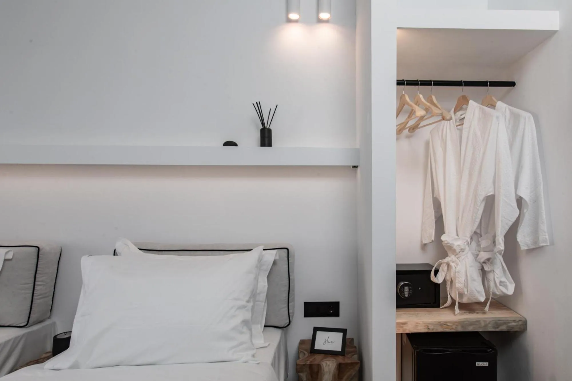 Bed in She Mykonos - Luxury Apartments