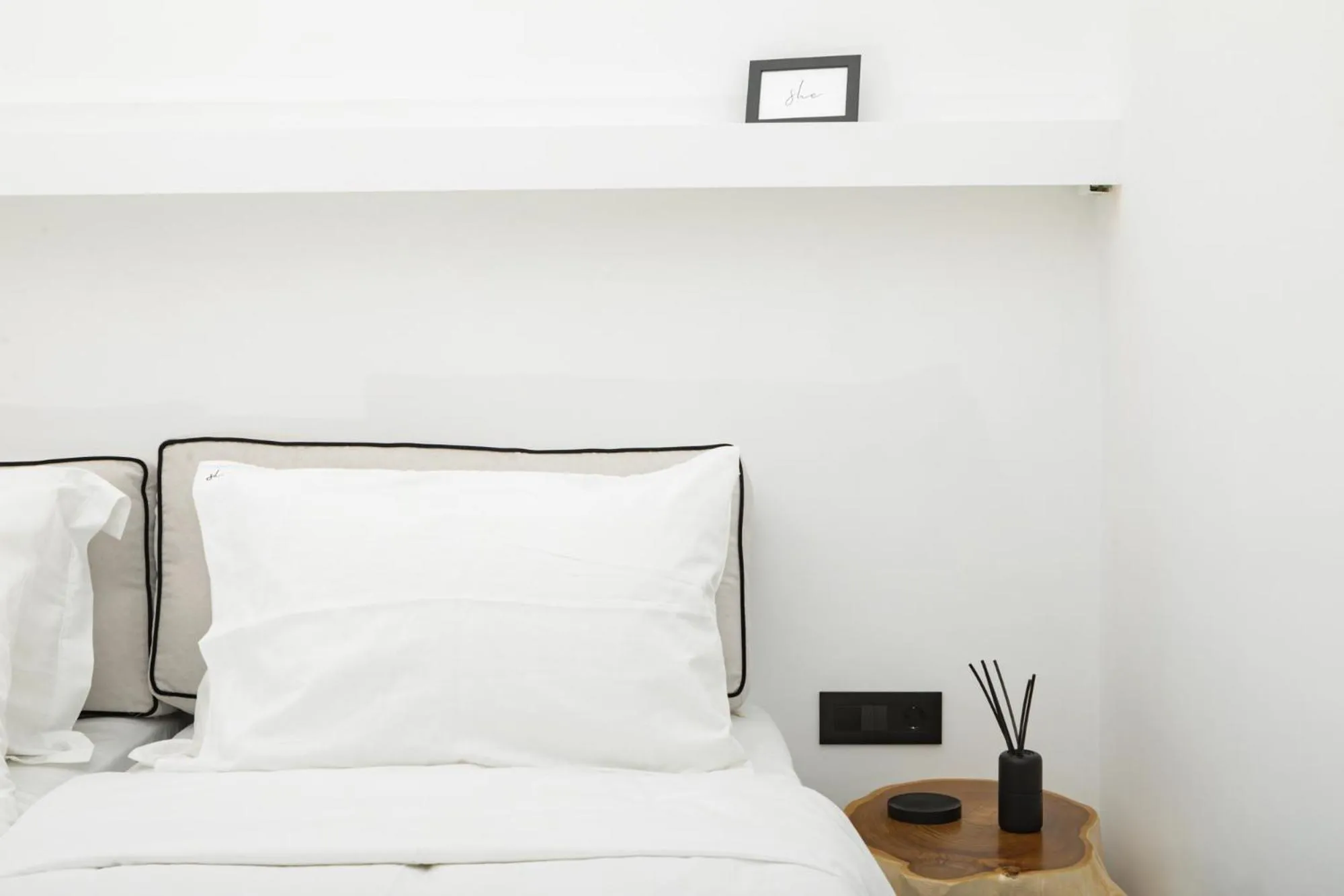 Bed in She Mykonos - Luxury Apartments