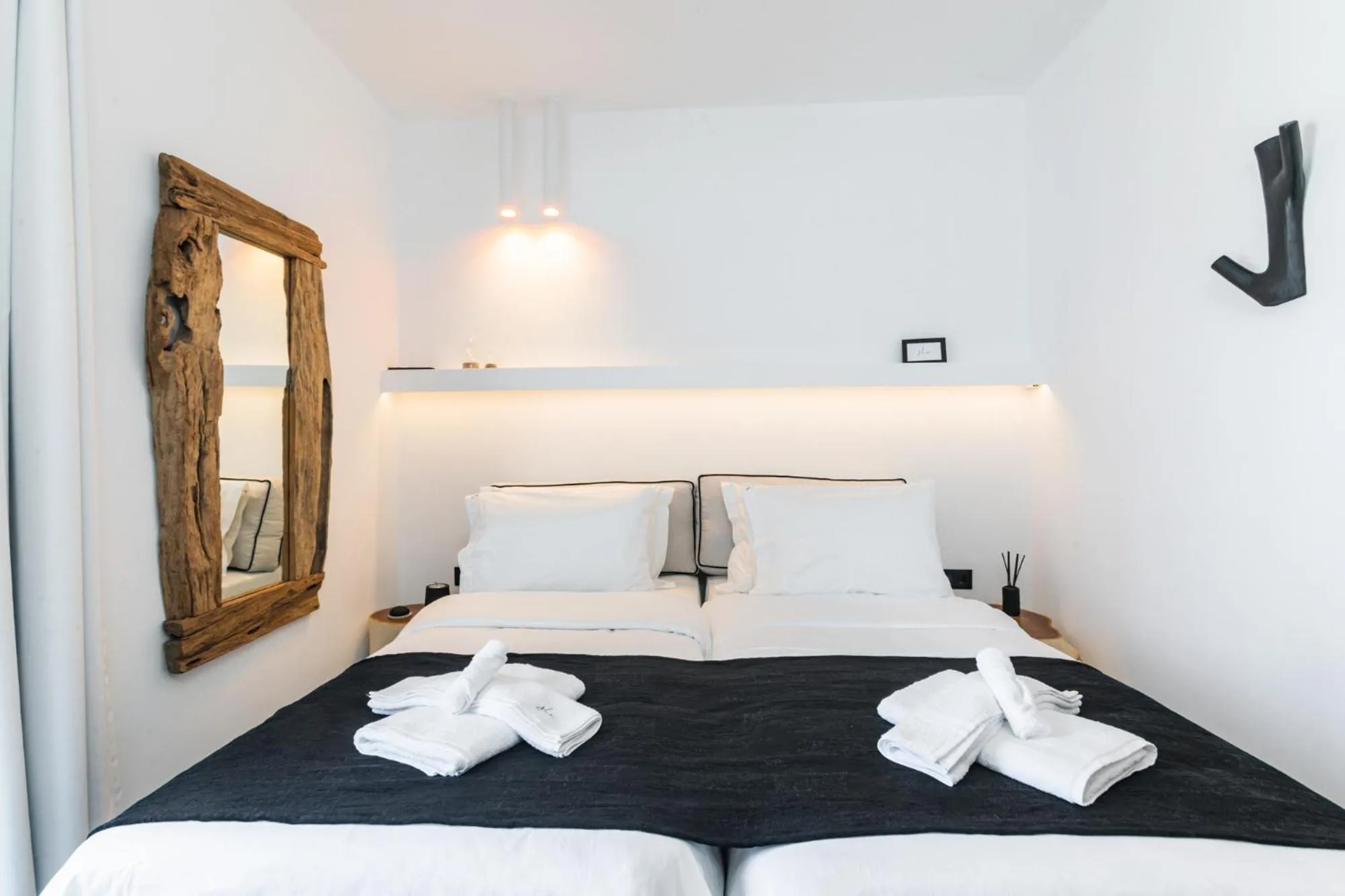 Bed in She Mykonos - Luxury Apartments