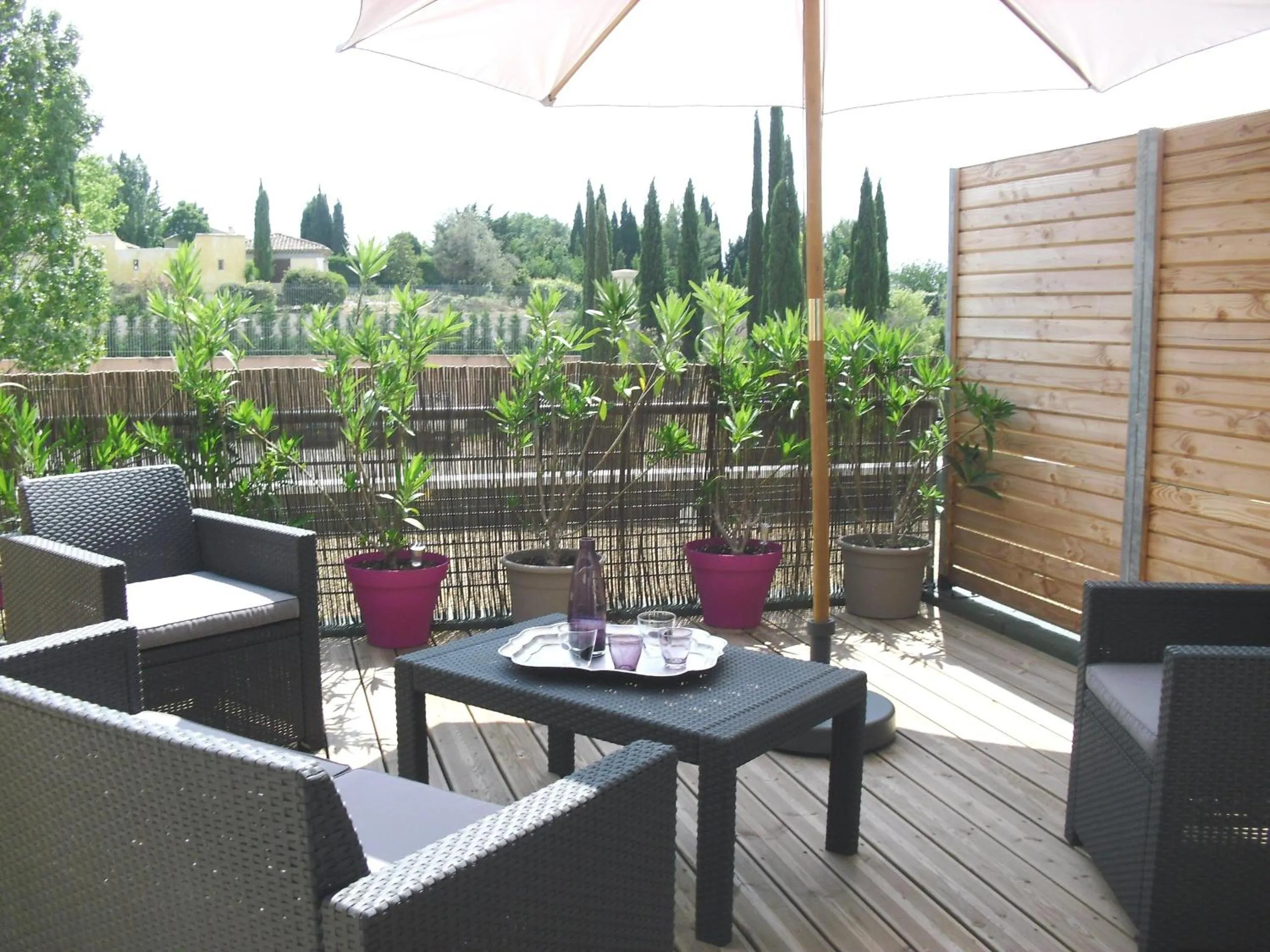 Balcony/Terrace in Studio à Deux Pas d'Aix