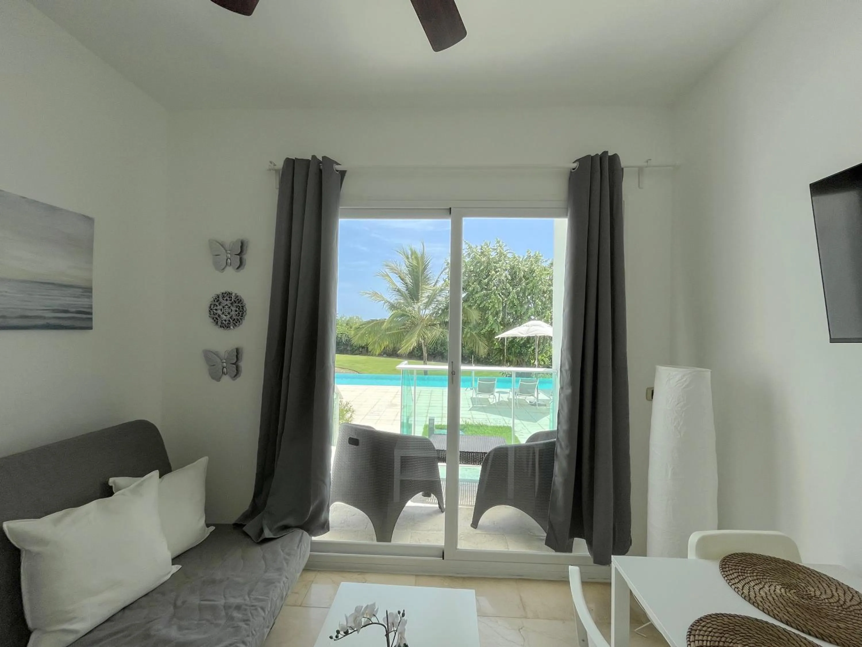 Living room, Bed in Xeliter Cana Rock Punta Cana