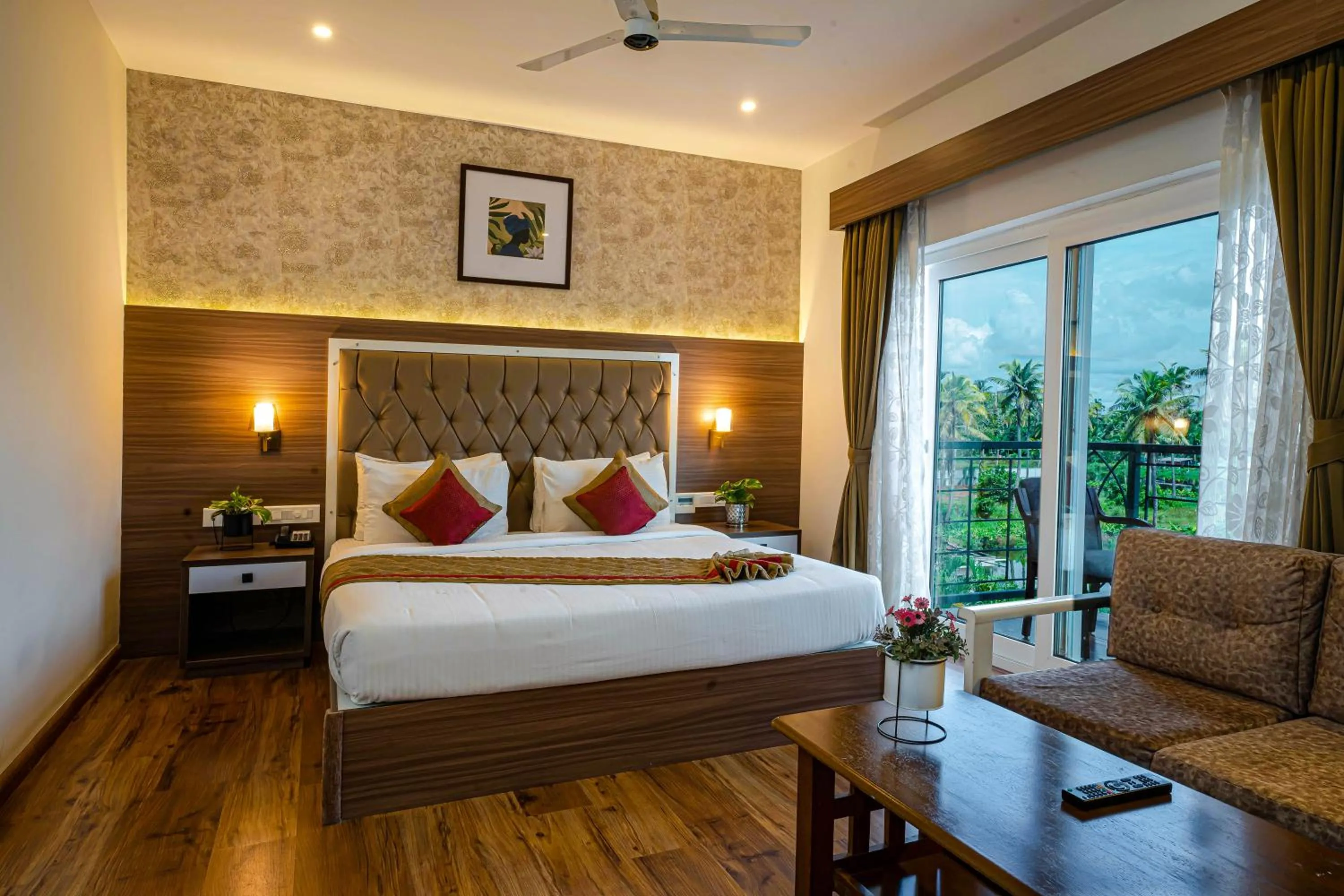 Bedroom, Bed in Kumarakom Park Resort
