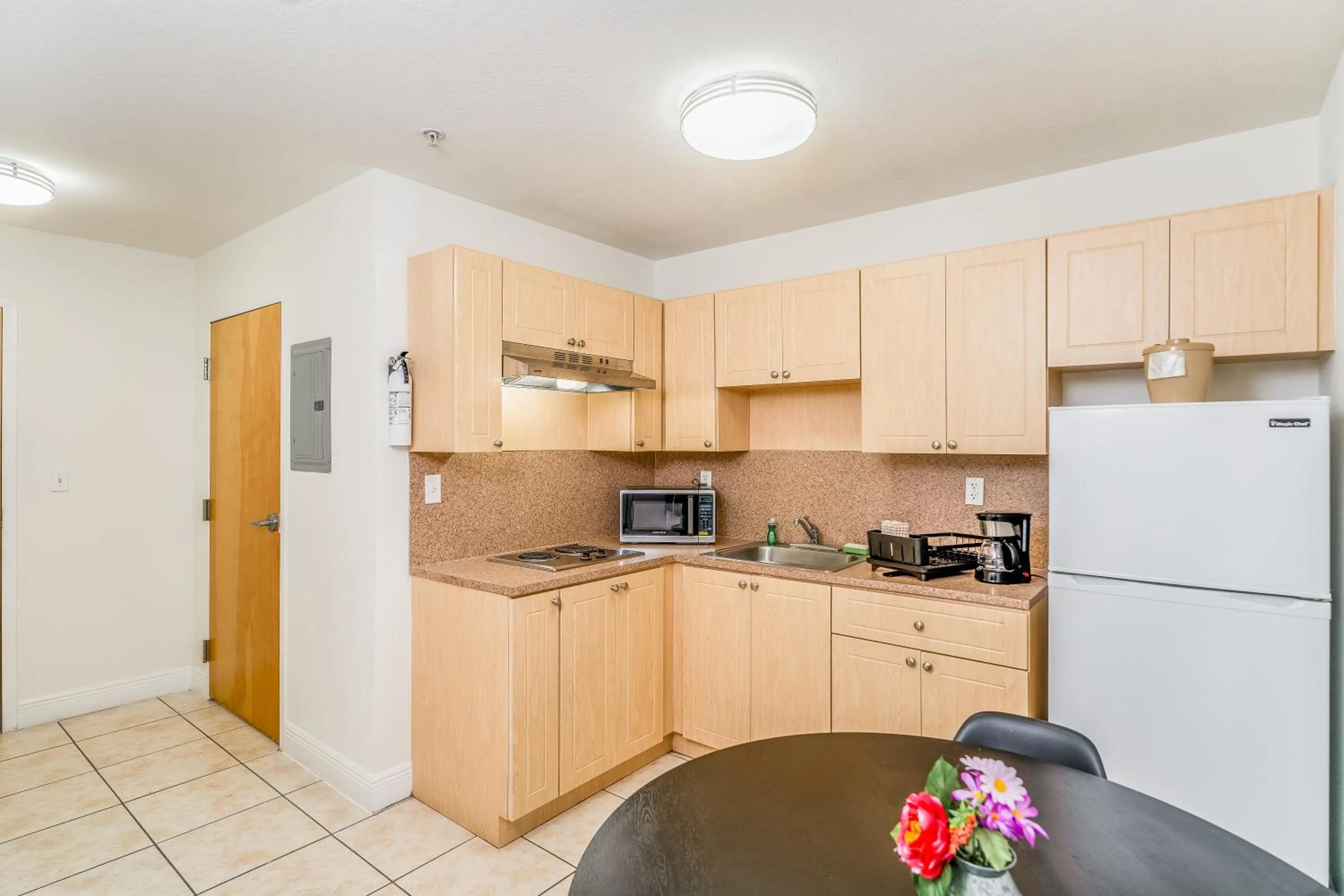 kitchen in South River Suites