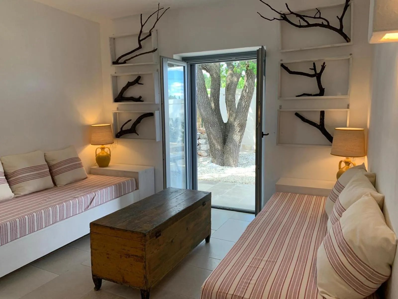 Living room, Bed in Masseria Salinola