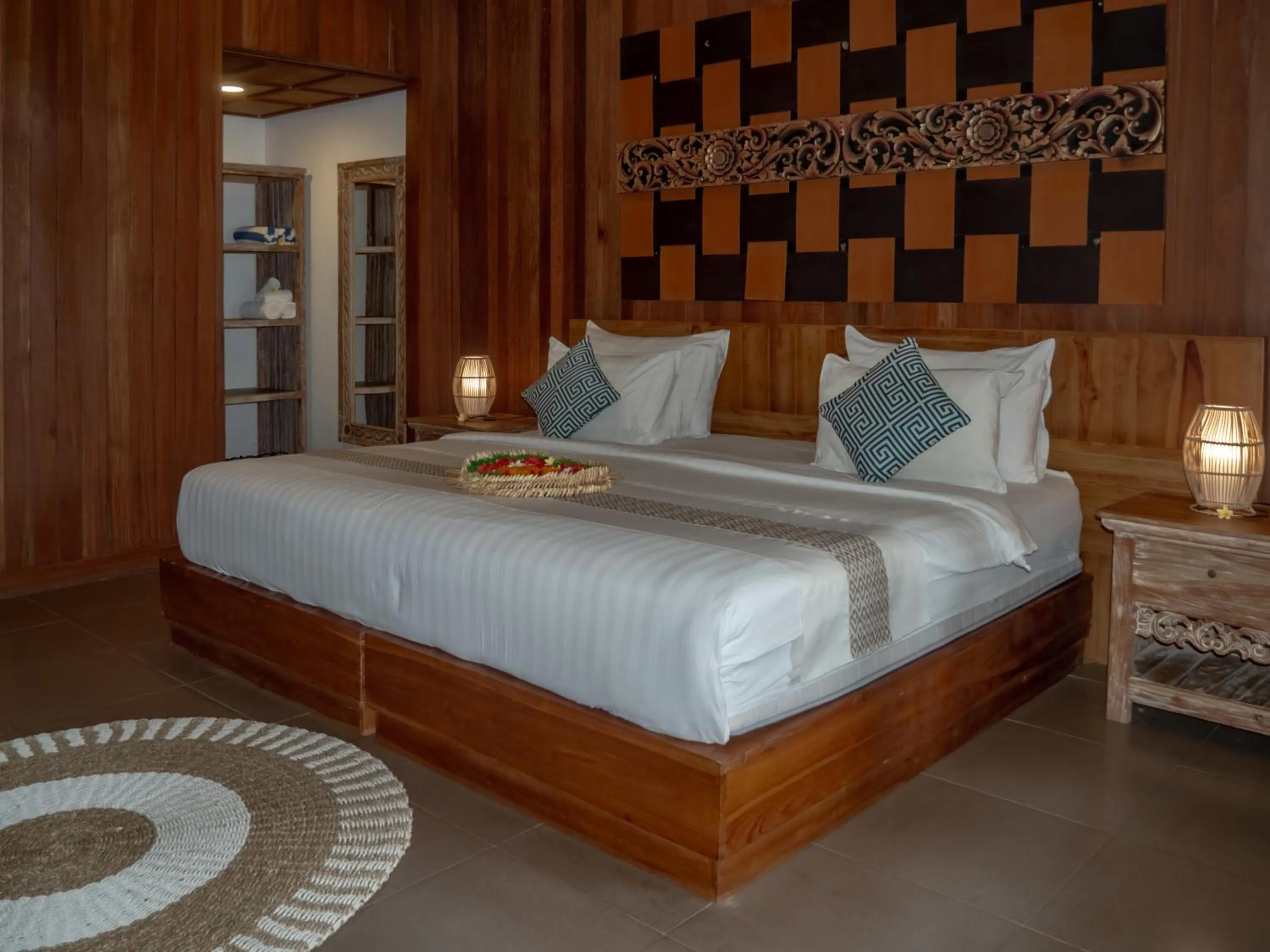 Bed in Tattva Ubud Retreat & Wellness