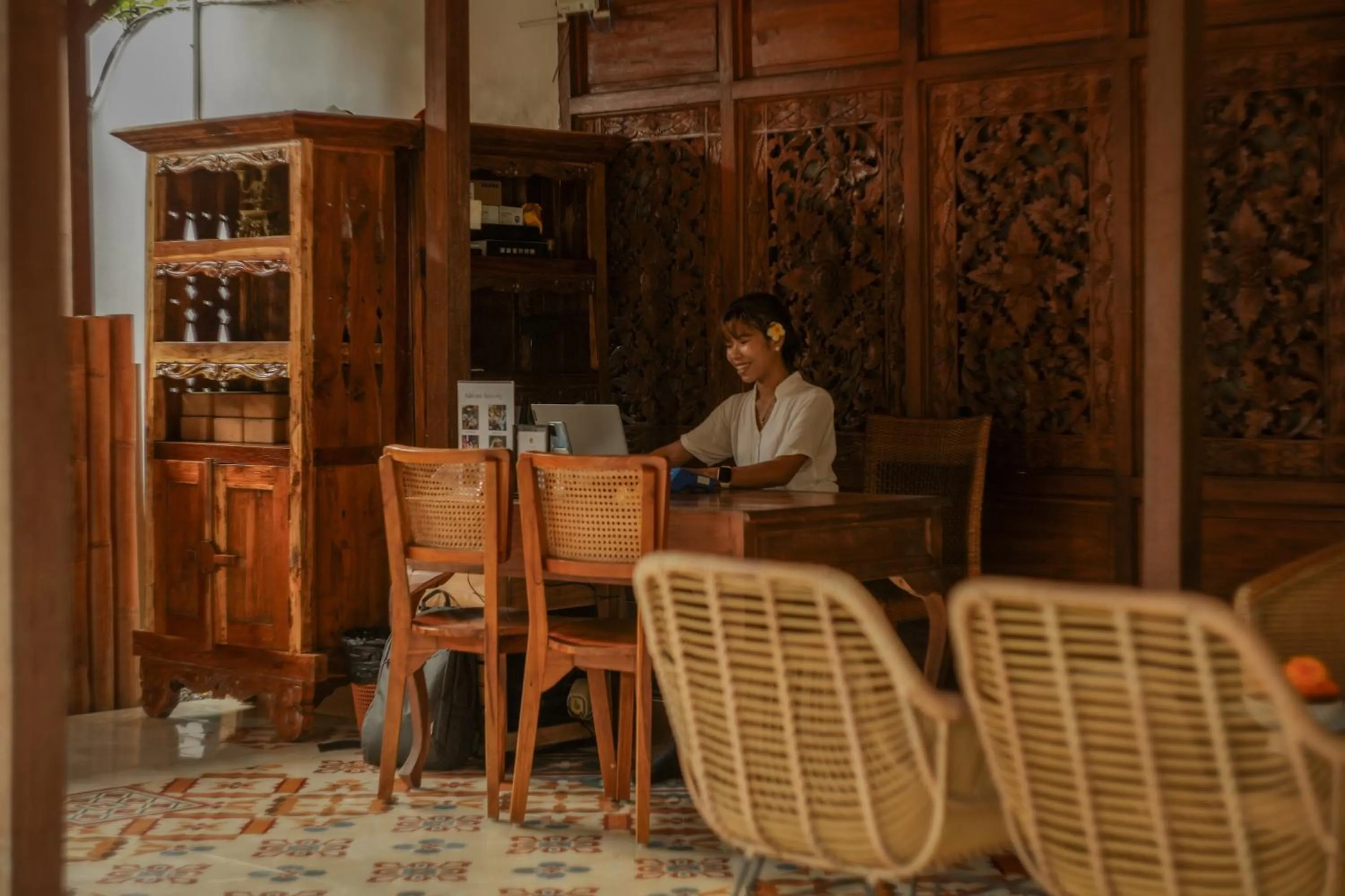 Lobby or reception in Tattva Ubud Retreat & Wellness