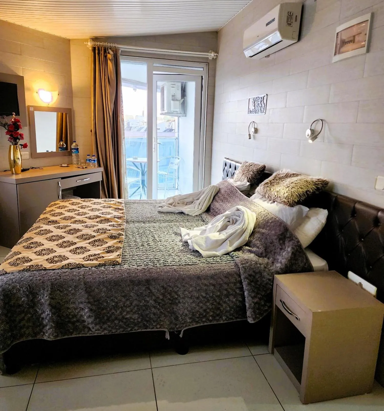 Bedroom, Bed in Cleopatra City Hotel Alanya