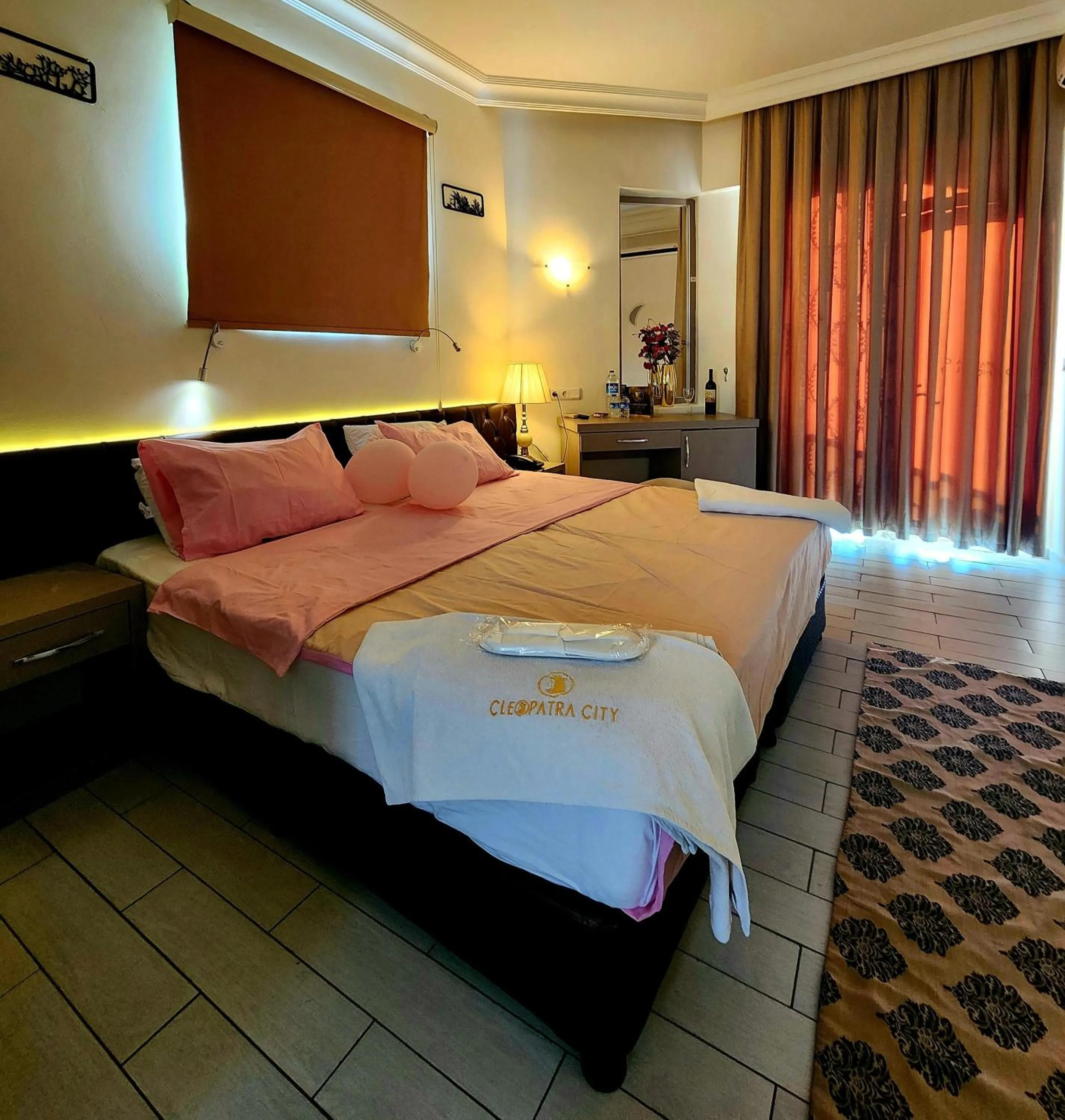Bed in Cleopatra City Hotel Alanya