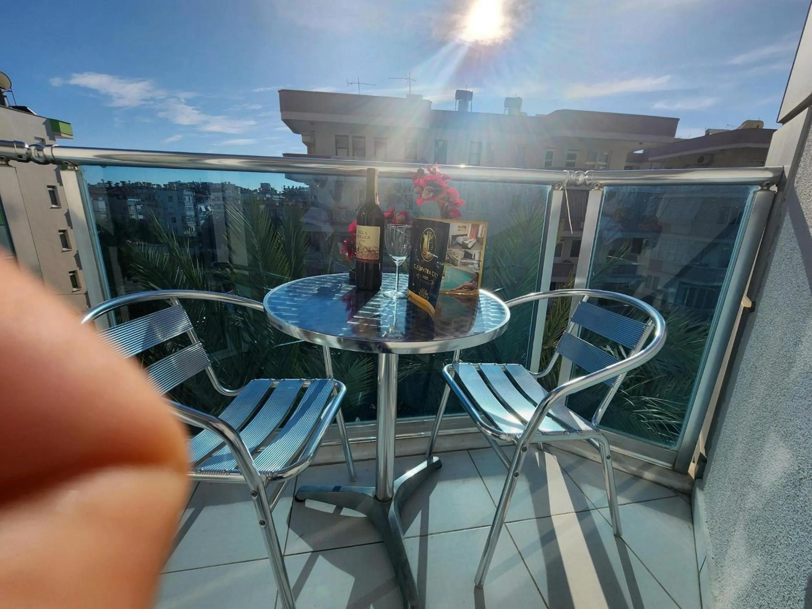 Patio in Cleopatra City Hotel Alanya