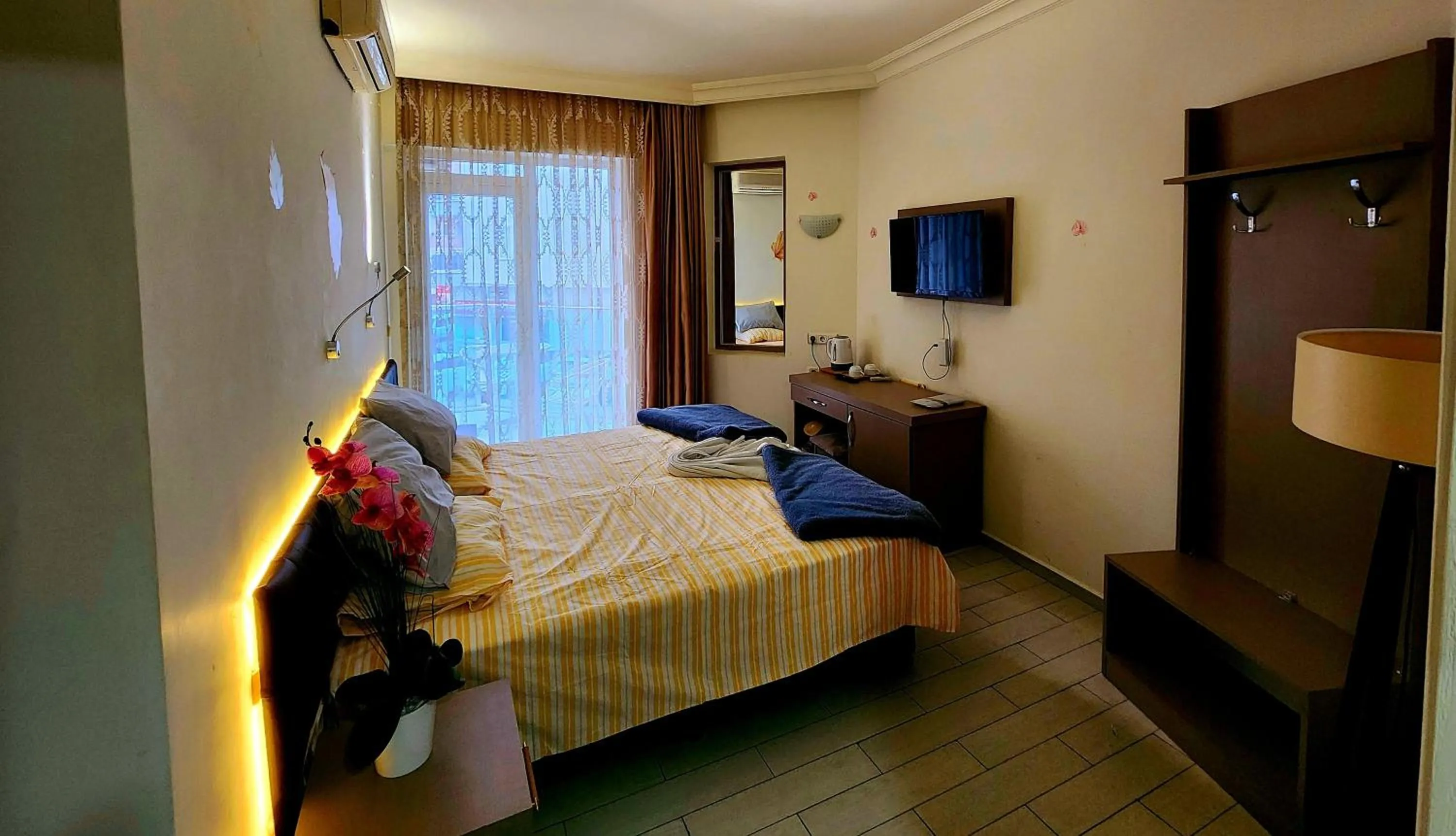 Bed in Cleopatra City Hotel Alanya