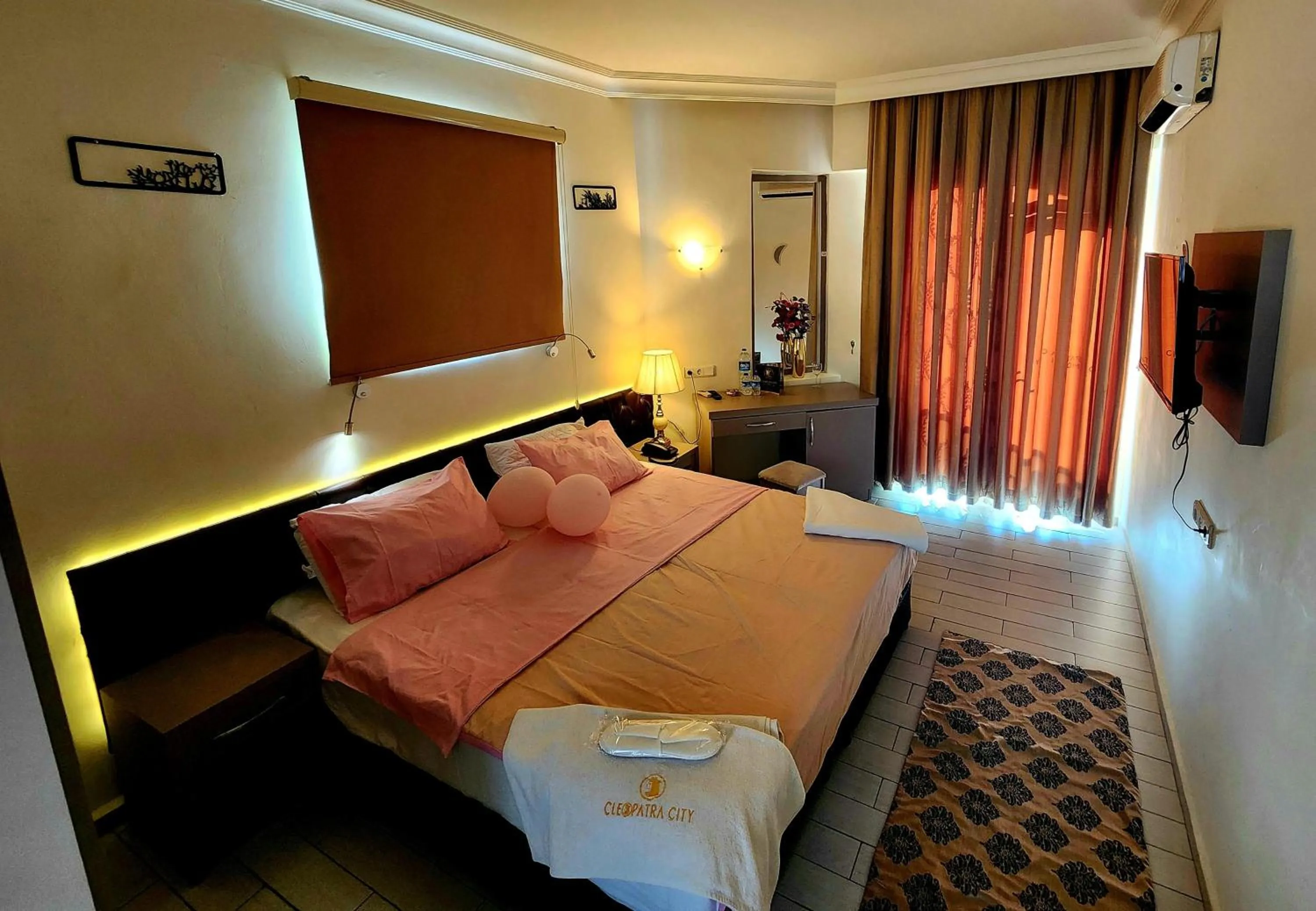 Bedroom, Bed in Cleopatra City Hotel Alanya