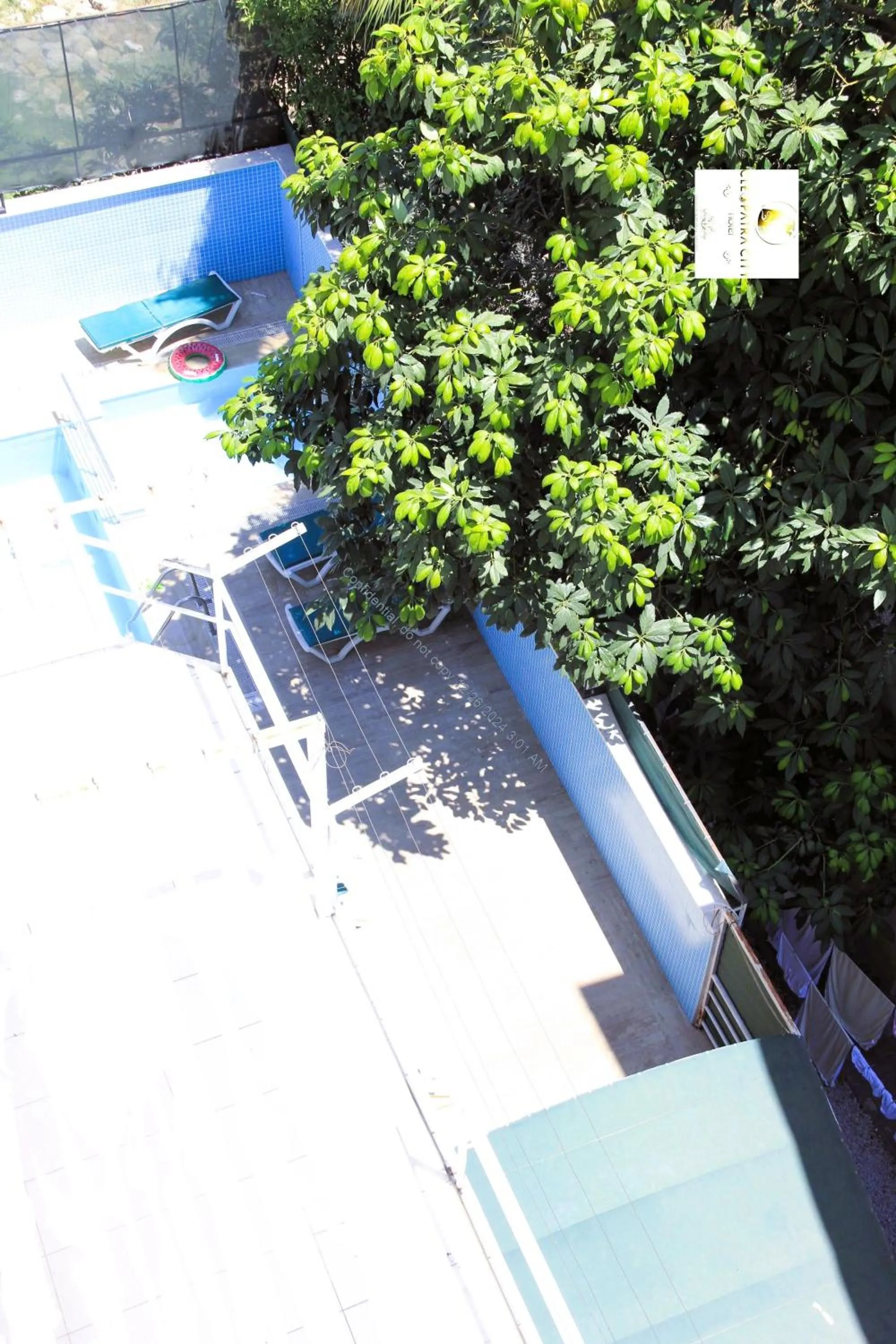 Pool view in Cleopatra City Hotel Alanya