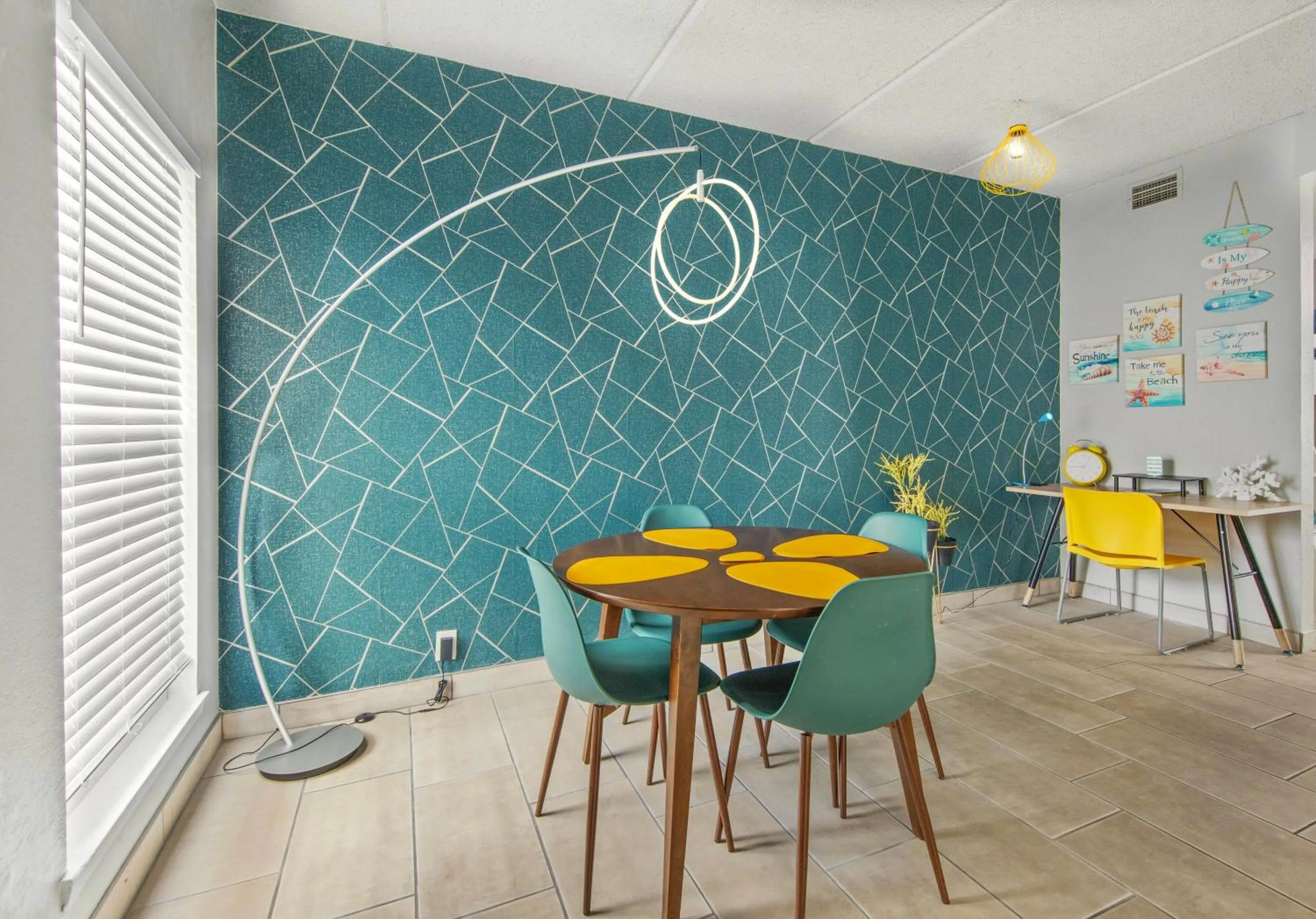 Living room in SPI Beach Condo - Just a block away to Paradise