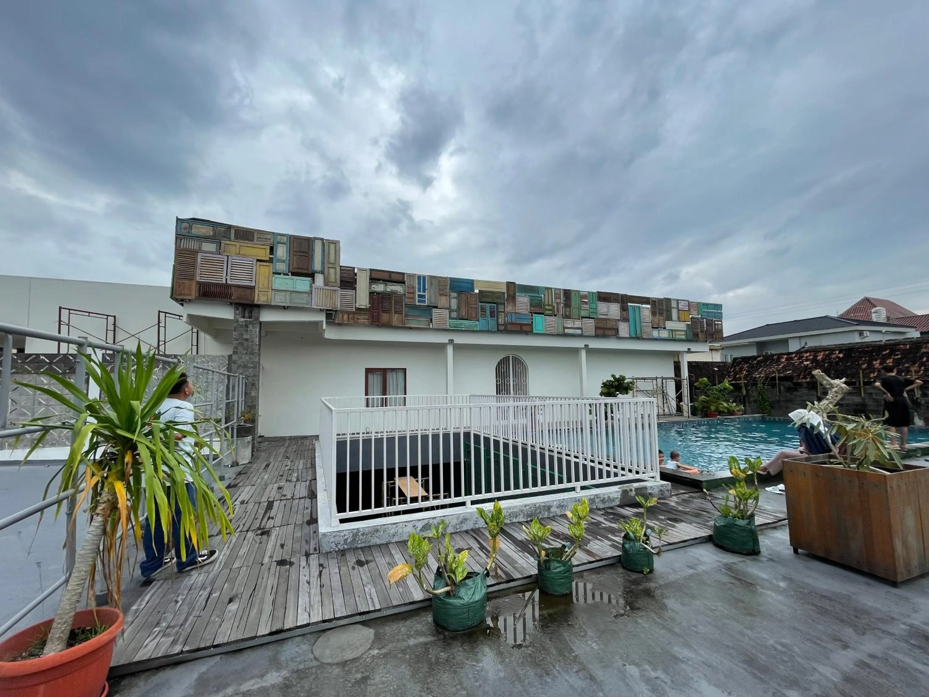 Pool view in SARE HOTEL MALIOBORO
