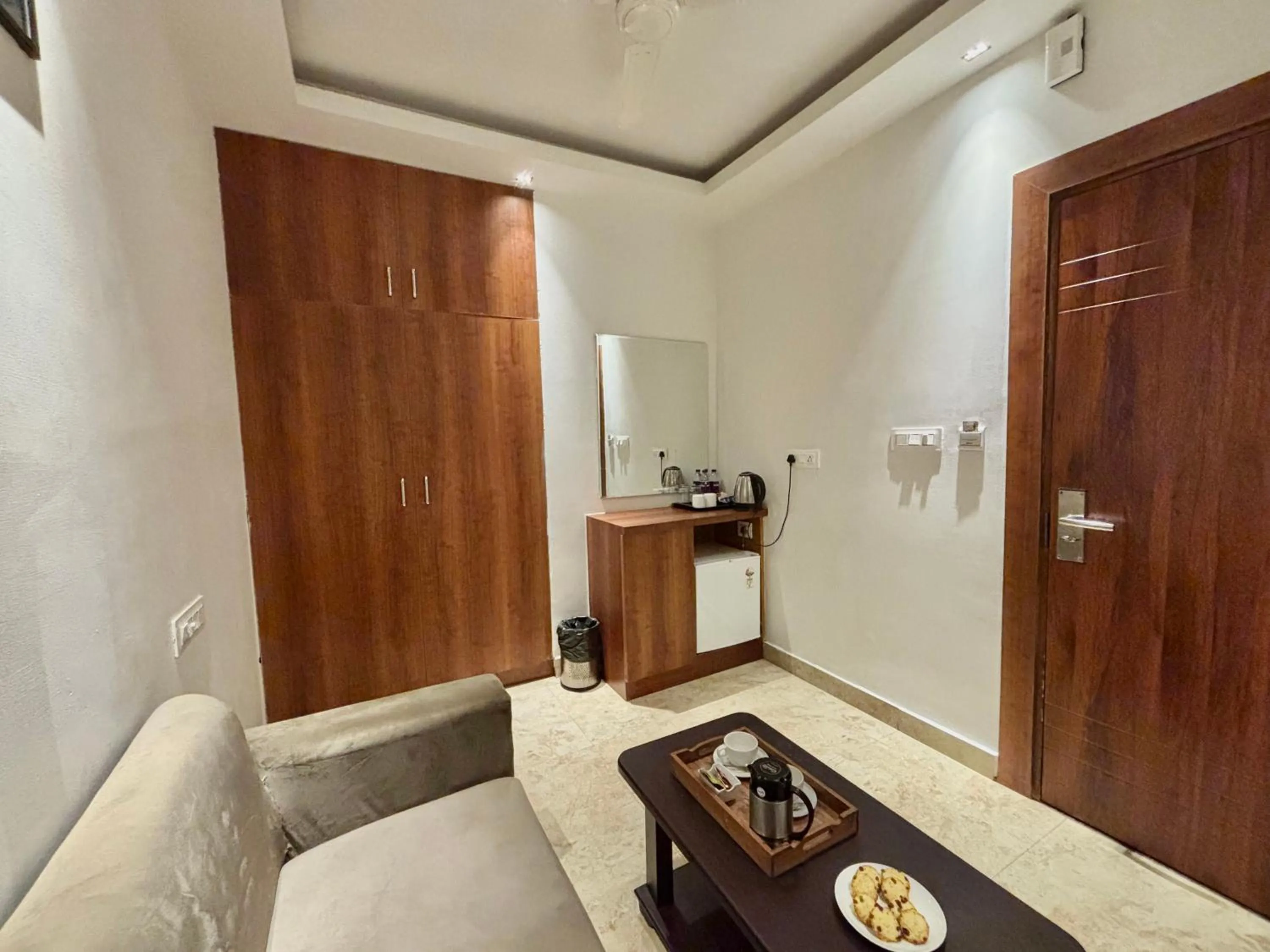 Seating area in Vyom Boutique Hotel Rishikesh