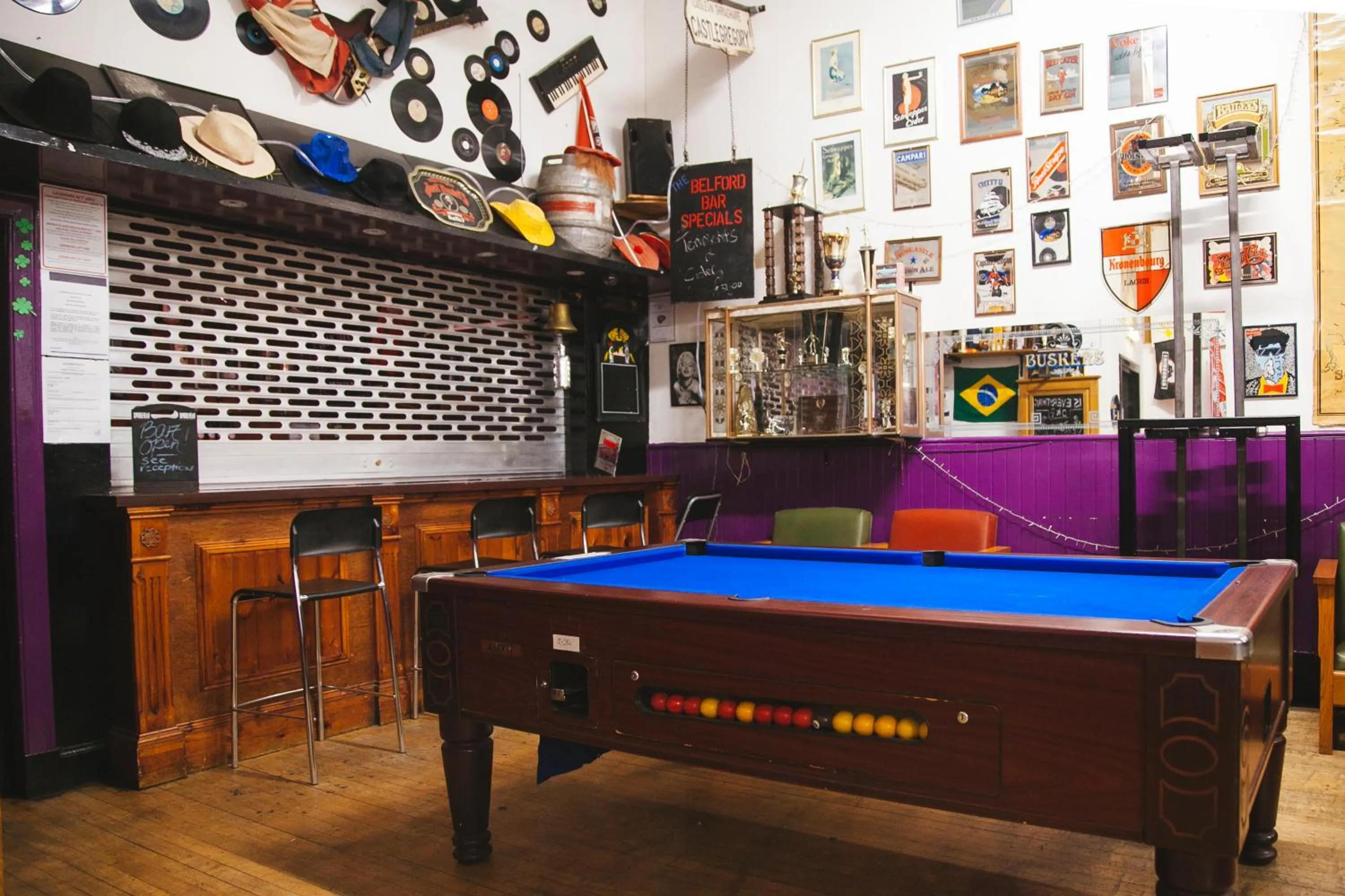 Billiard in Belford Hostel