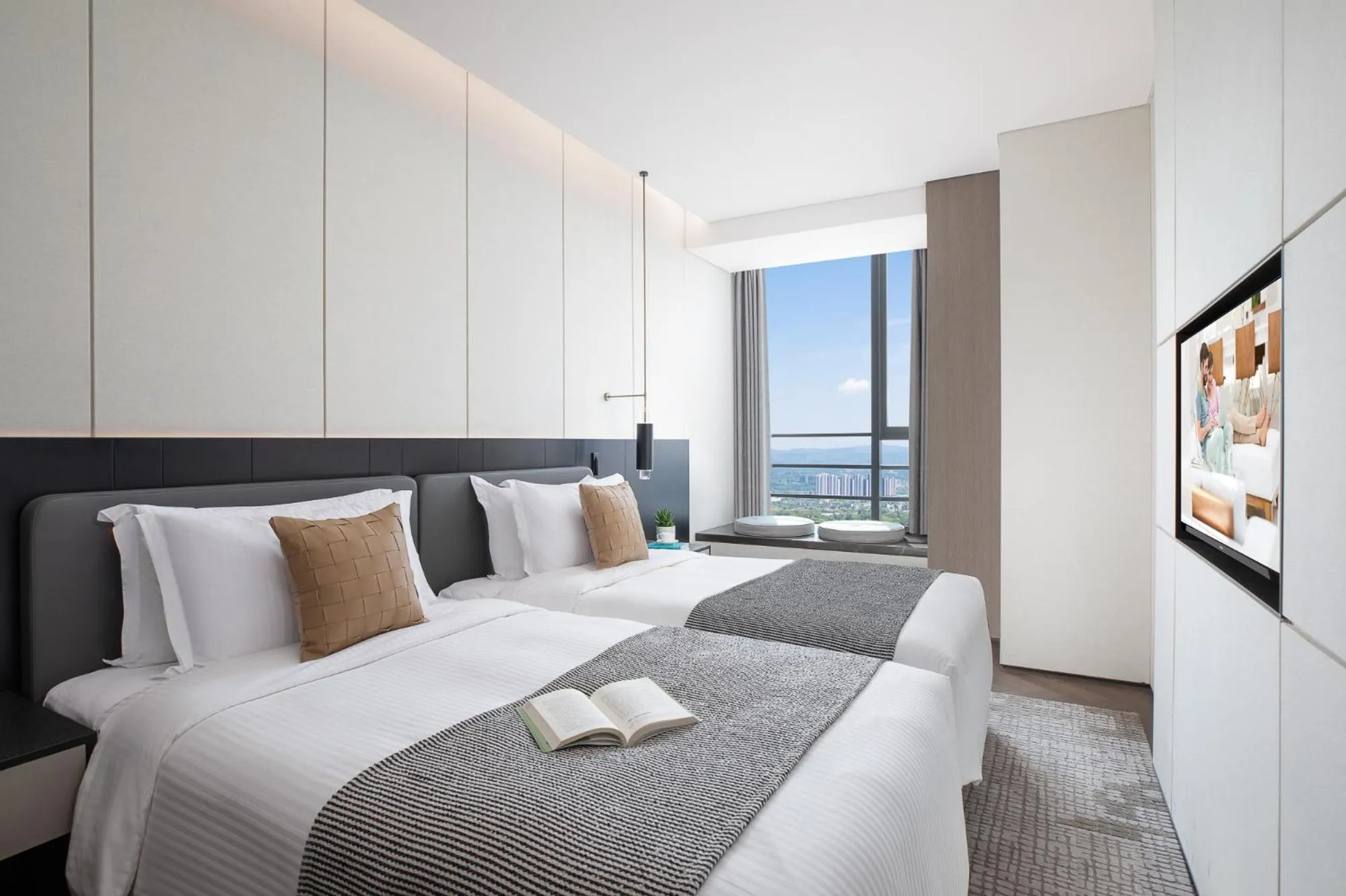 Bedroom, Bed in Ascott Qinhuang Chengdu