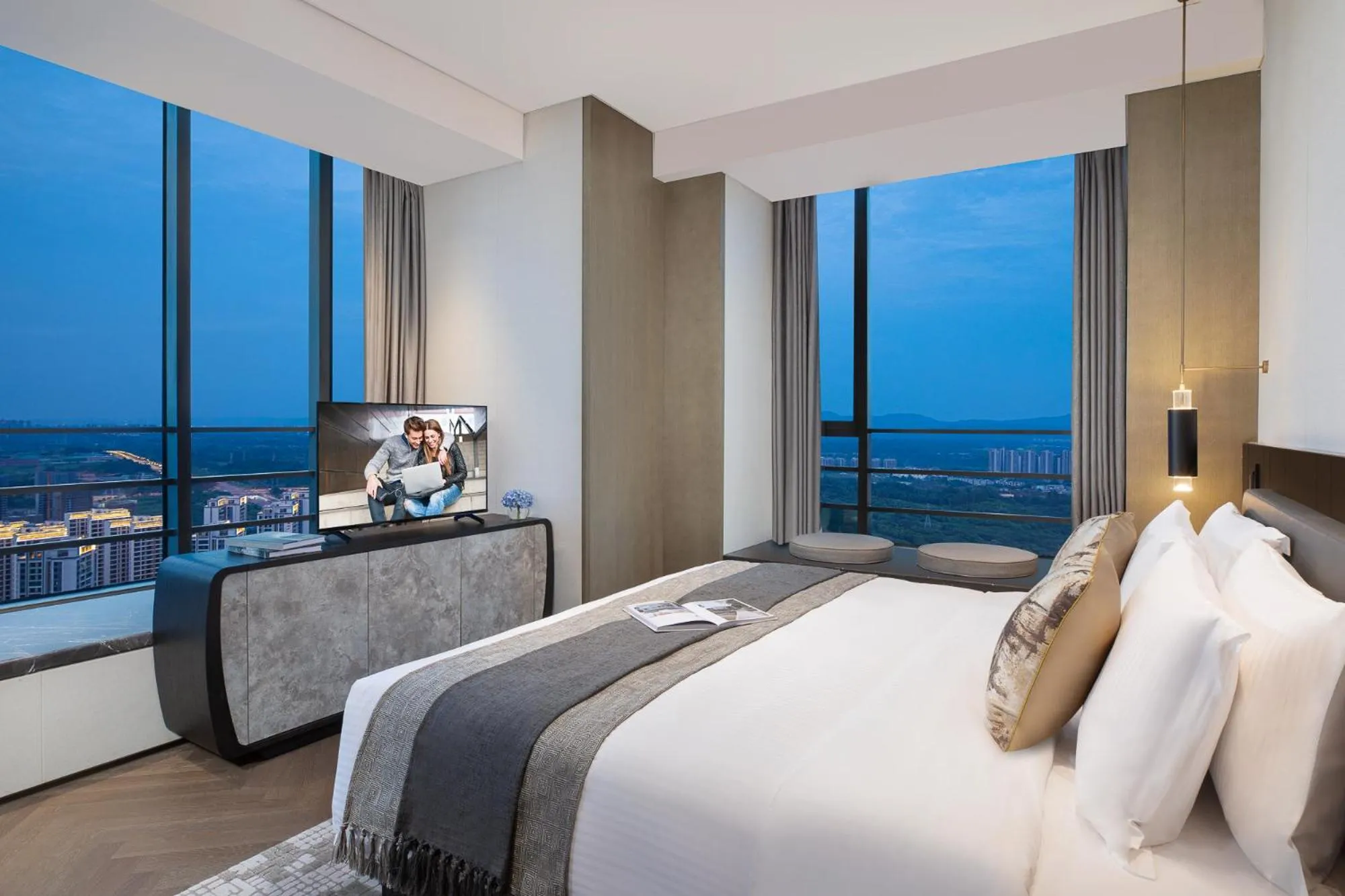 Bed in Ascott Qinhuang Chengdu