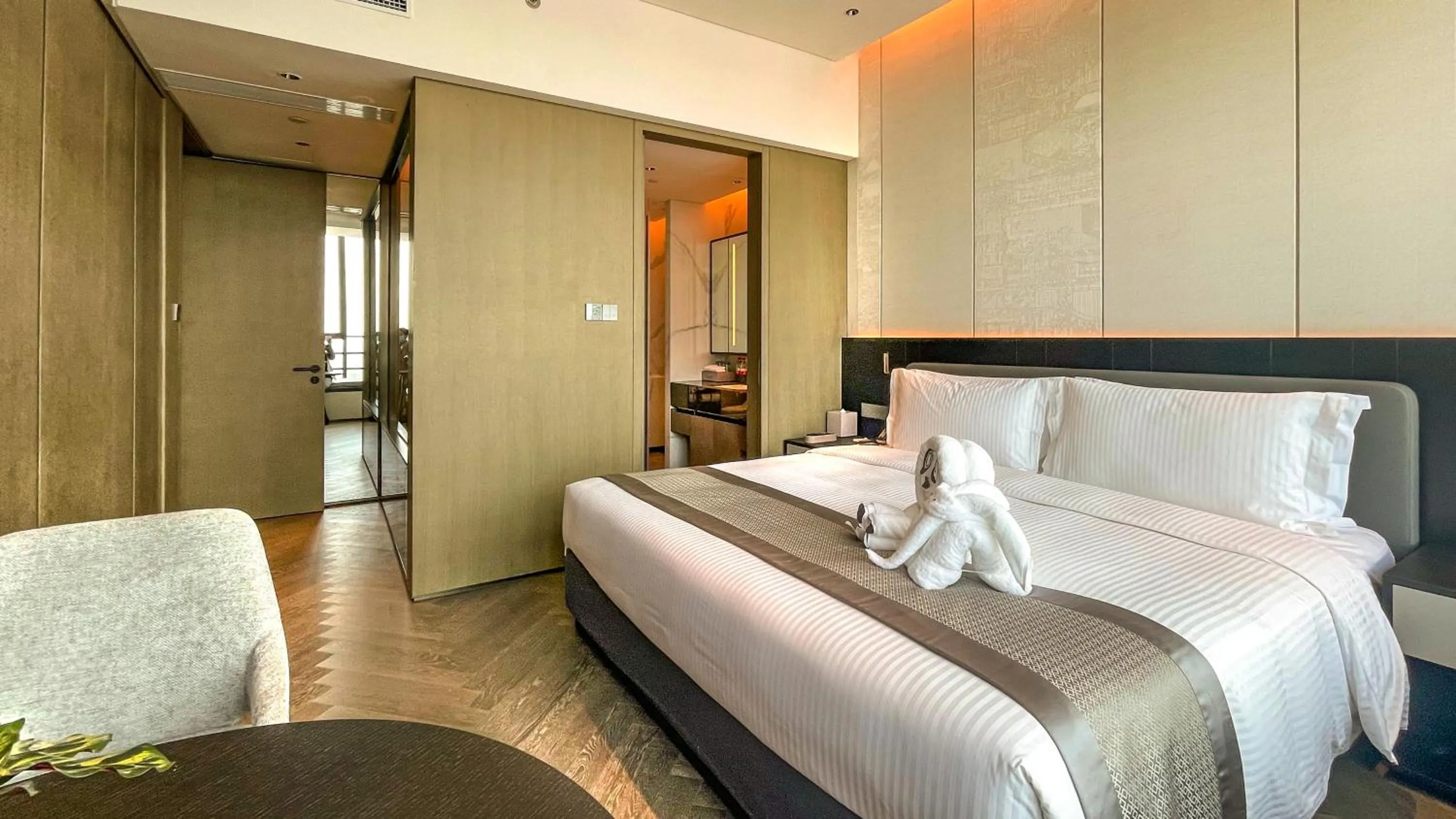 Bed in Ascott Qinhuang Chengdu