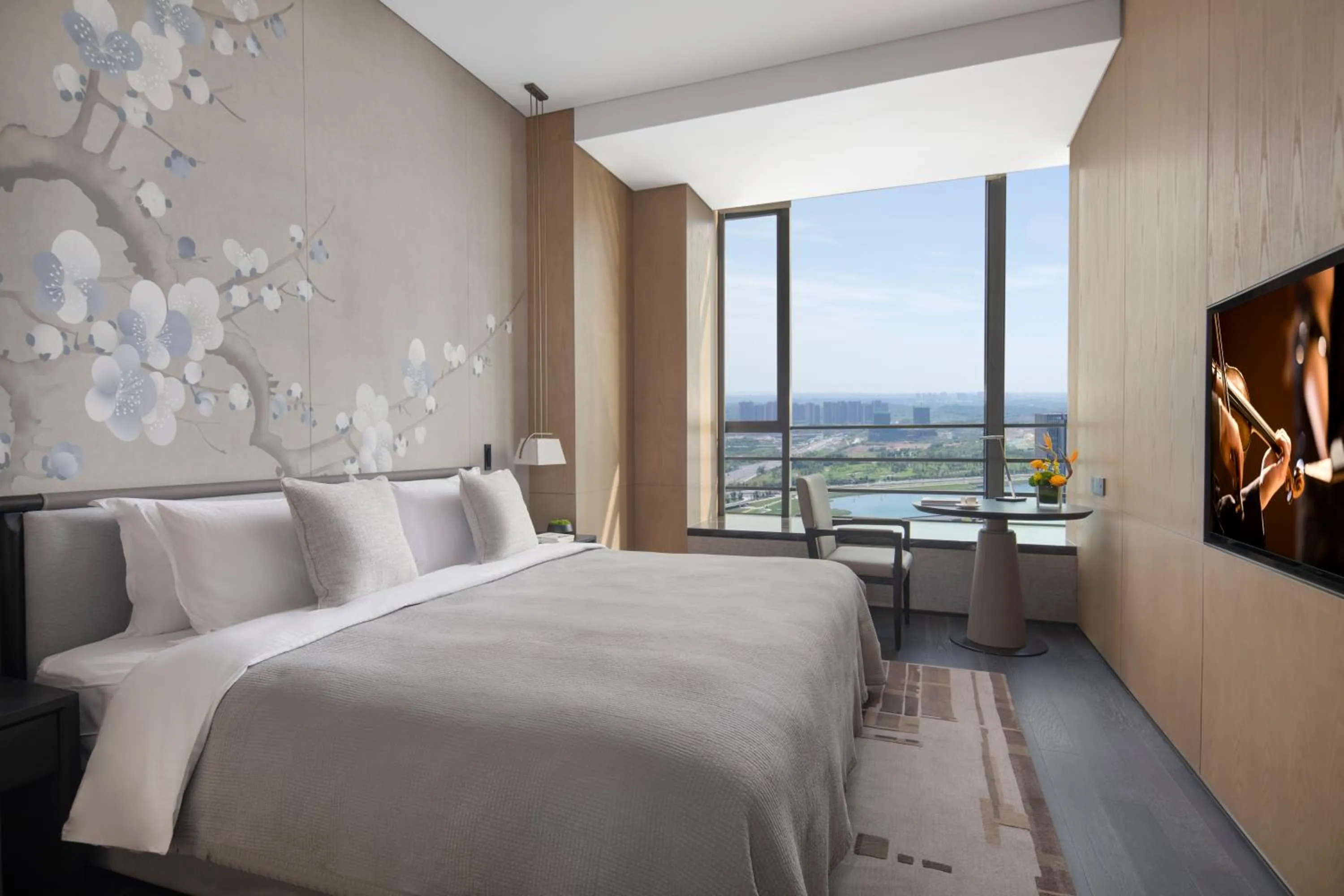 Bedroom, Bed in Ascott Qinhuang Chengdu