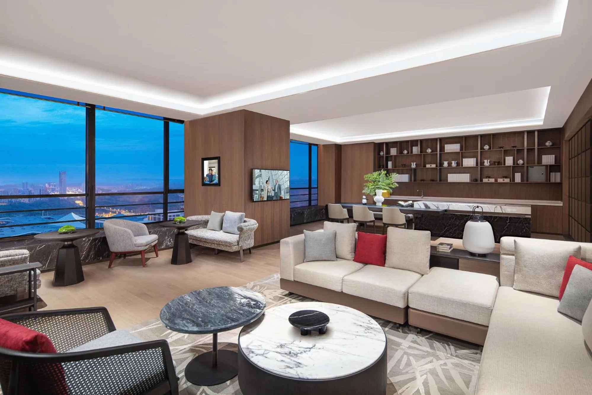 Seating area in Ascott Qinhuang Chengdu