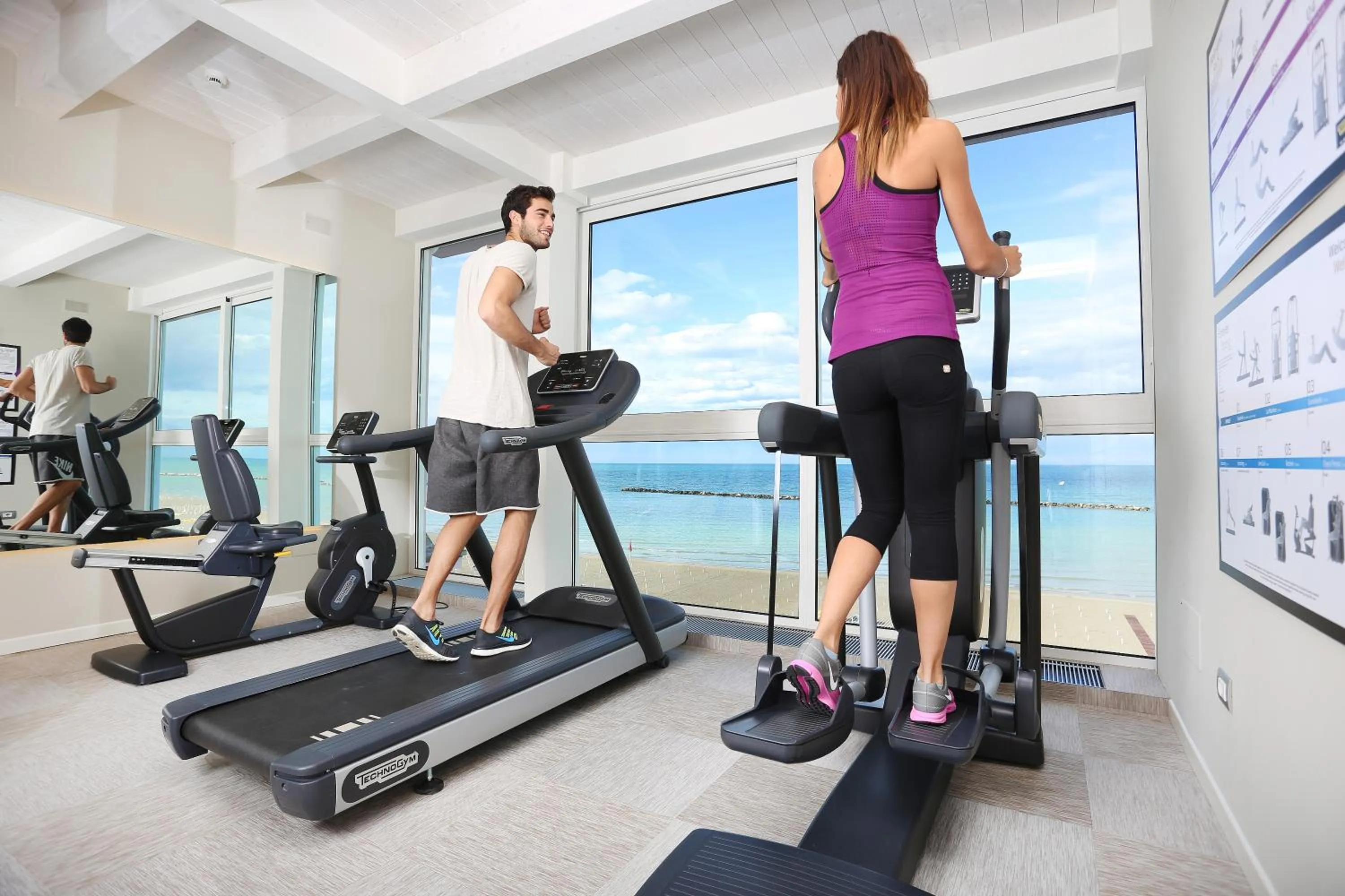 Fitness centre/facilities in Hotel Lungomare