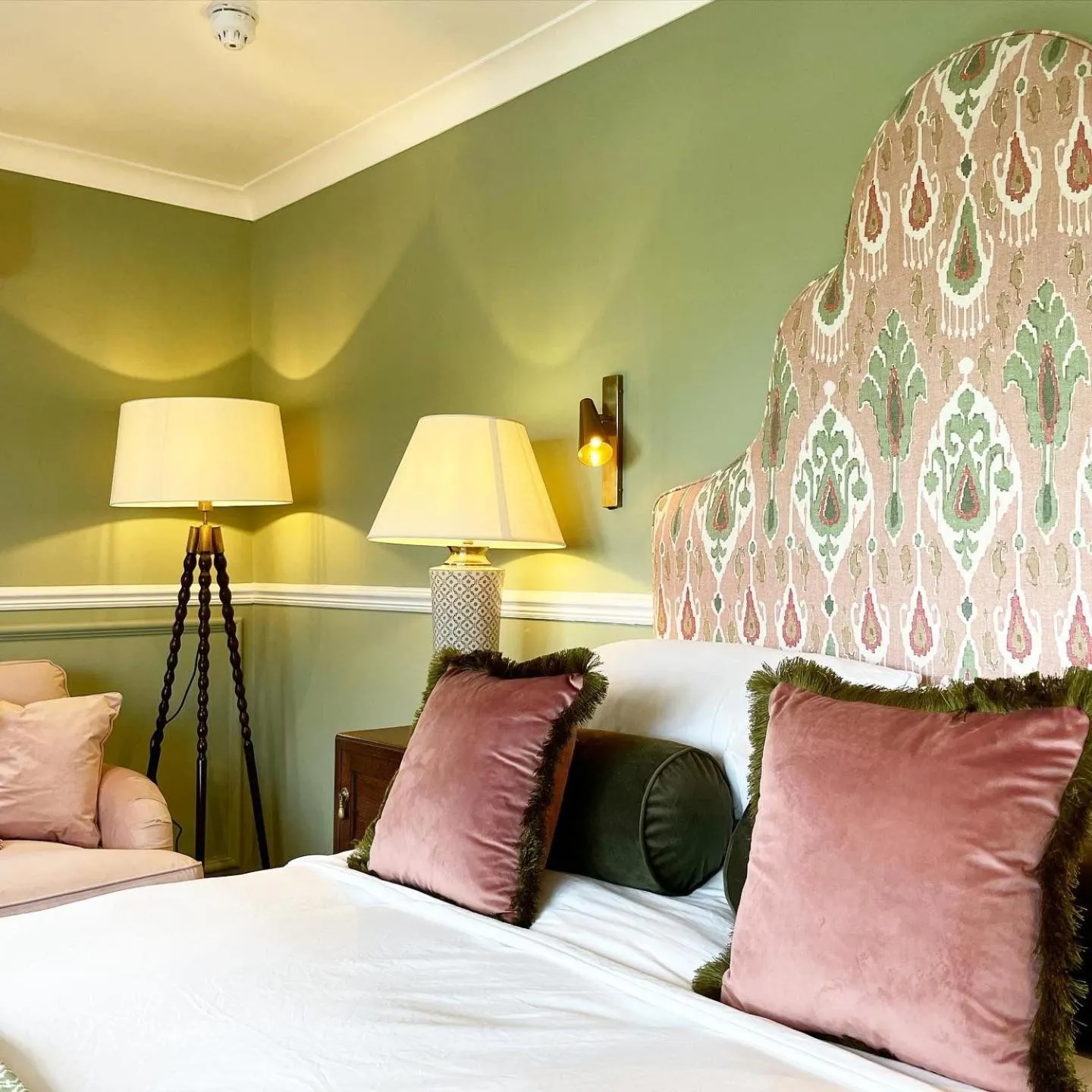 Bedroom, Bed in Worlington Hall