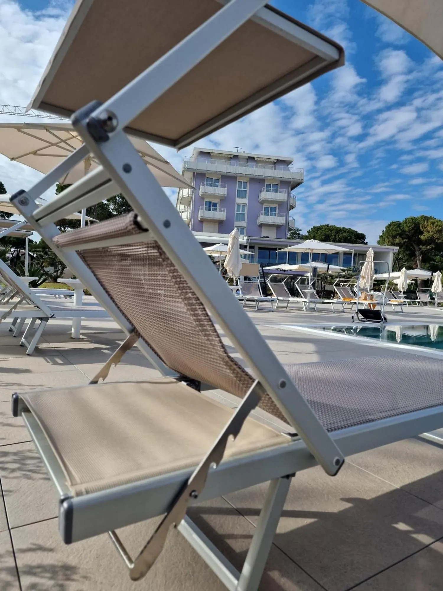 Pool view in Fantinello Hotel