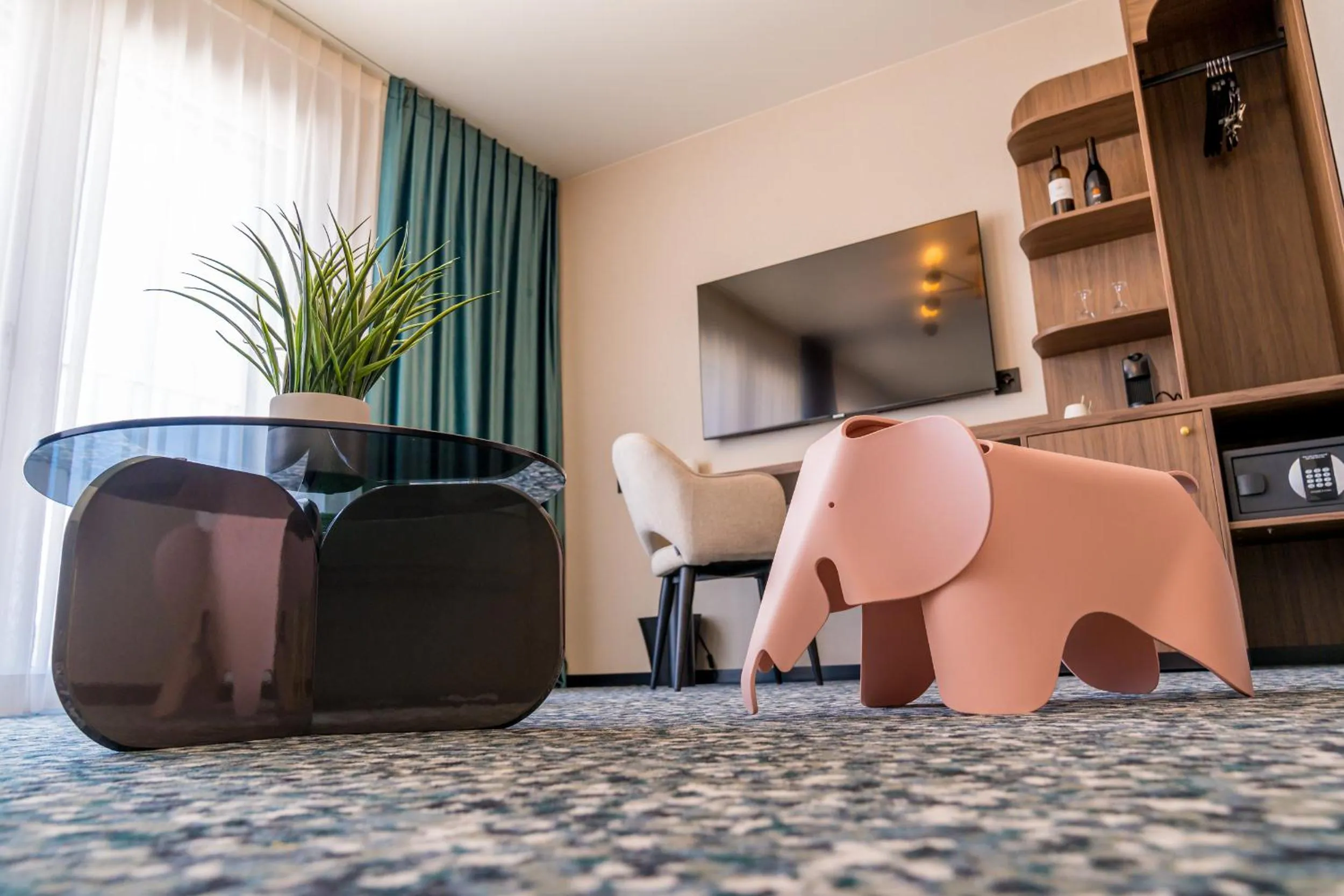 Seating area in Hotel D Bulle - La Gruyère