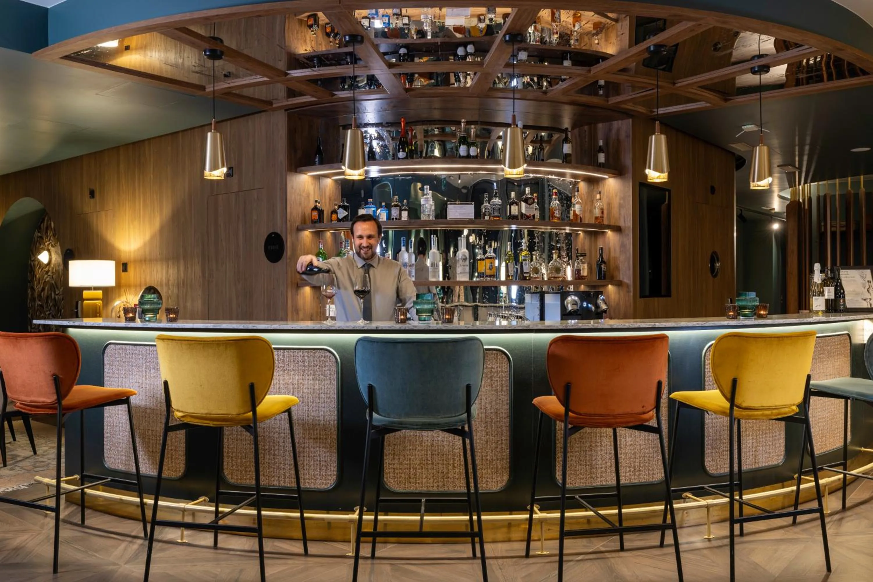 Lounge or bar in Hotel D Bulle - La Gruyère