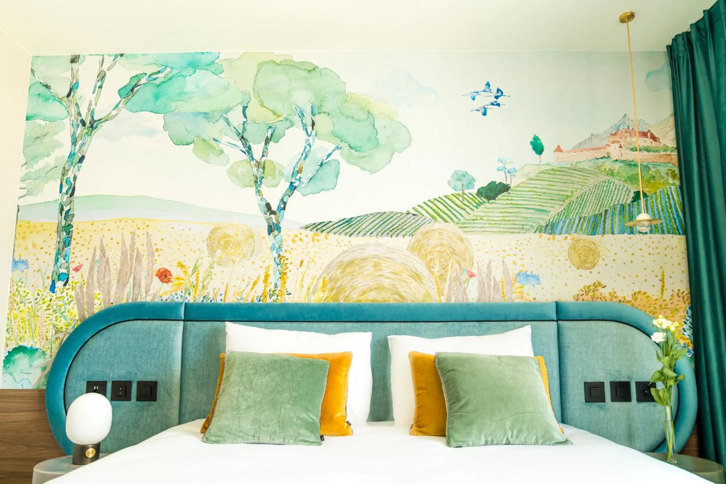 Bed in Hotel D Bulle - La Gruyère