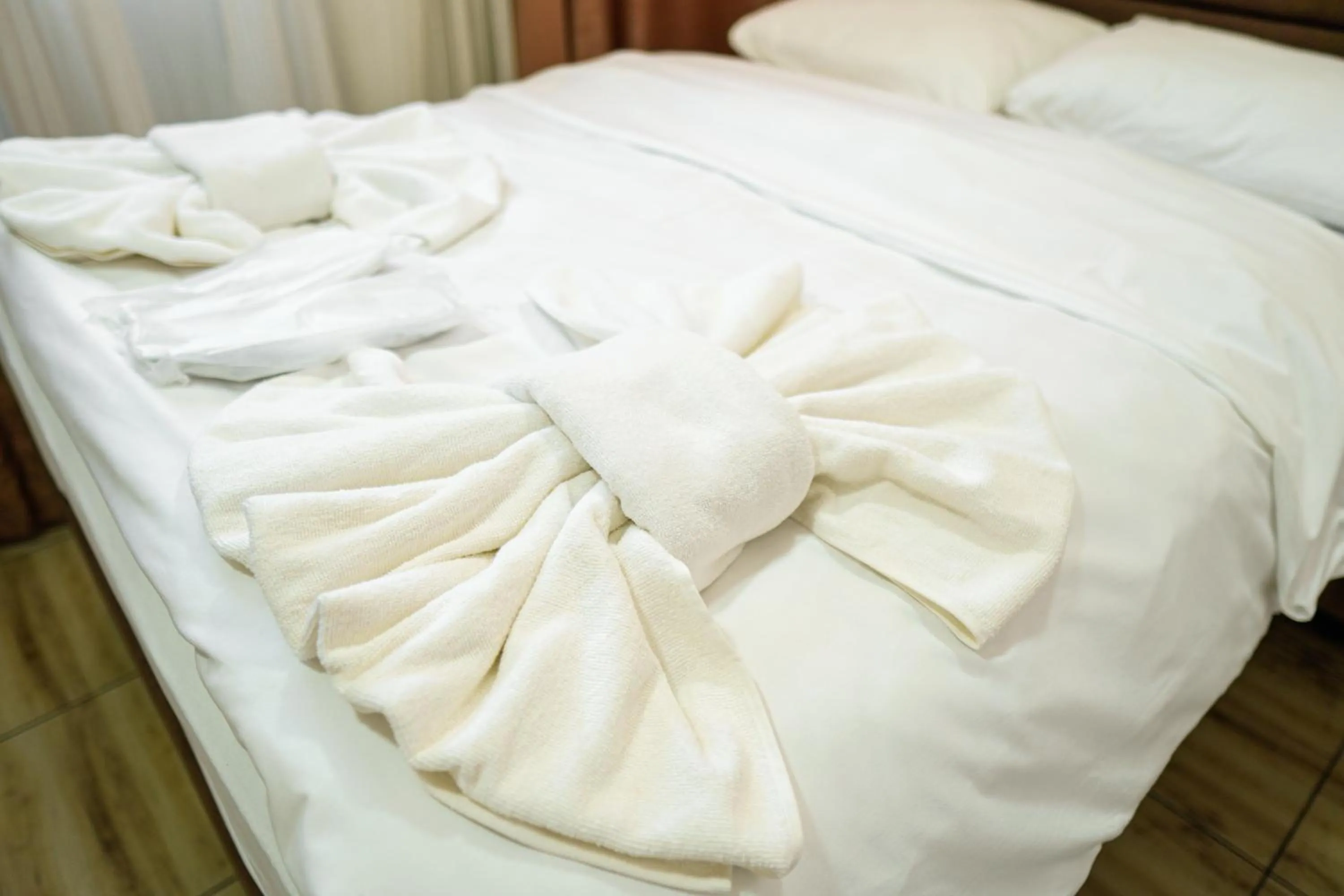 Photo of the whole room, Bed in LAOS OTEL