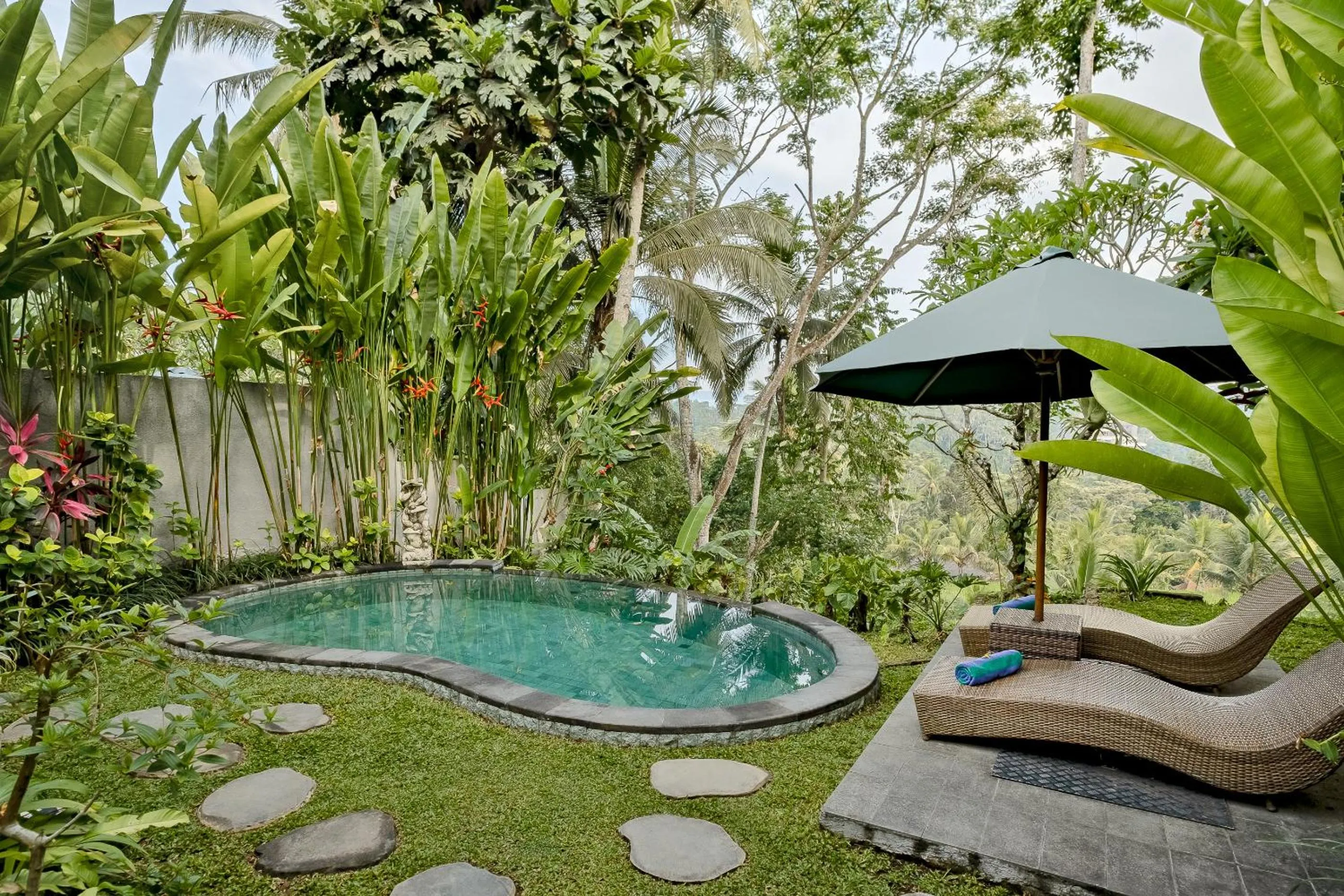Garden view in Anandari Ubud Villa