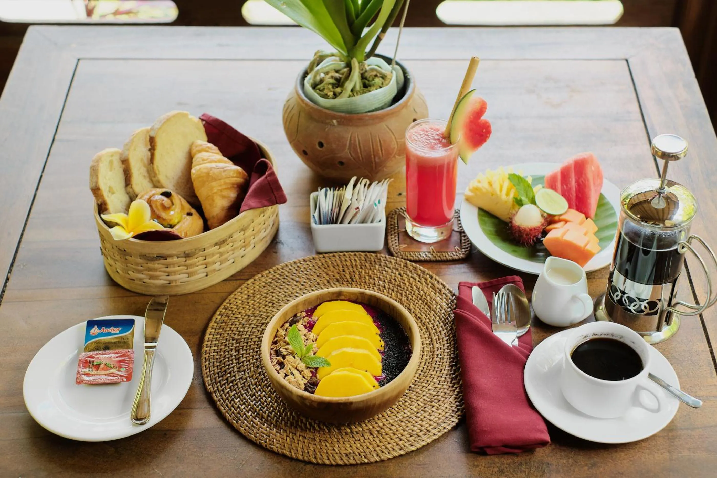Breakfast in Anandari Ubud Villa