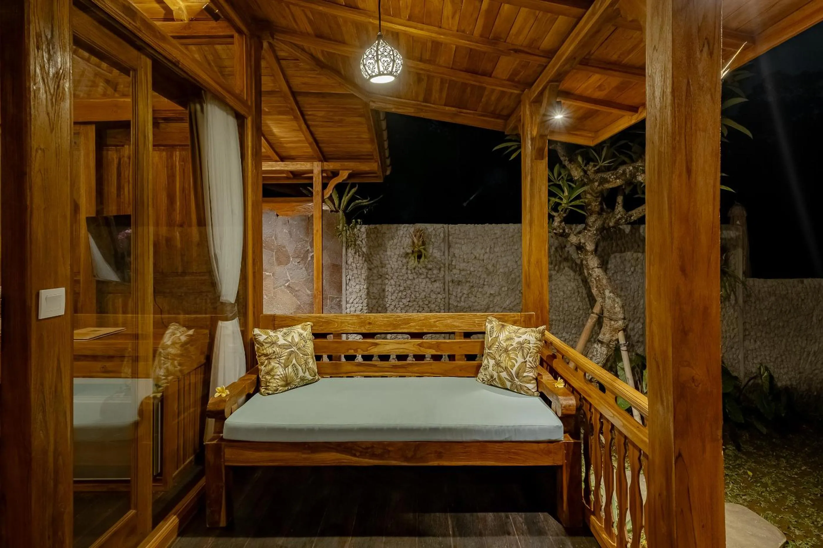 Patio, Bed in Anandari Ubud Villa
