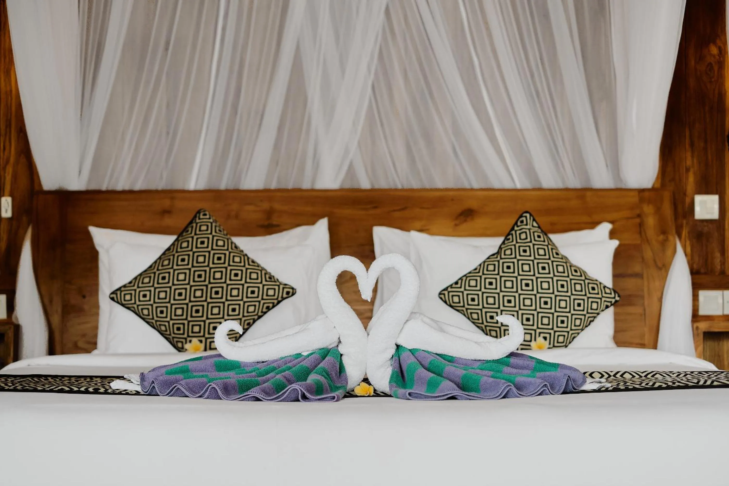 Bed in Anandari Ubud Villa